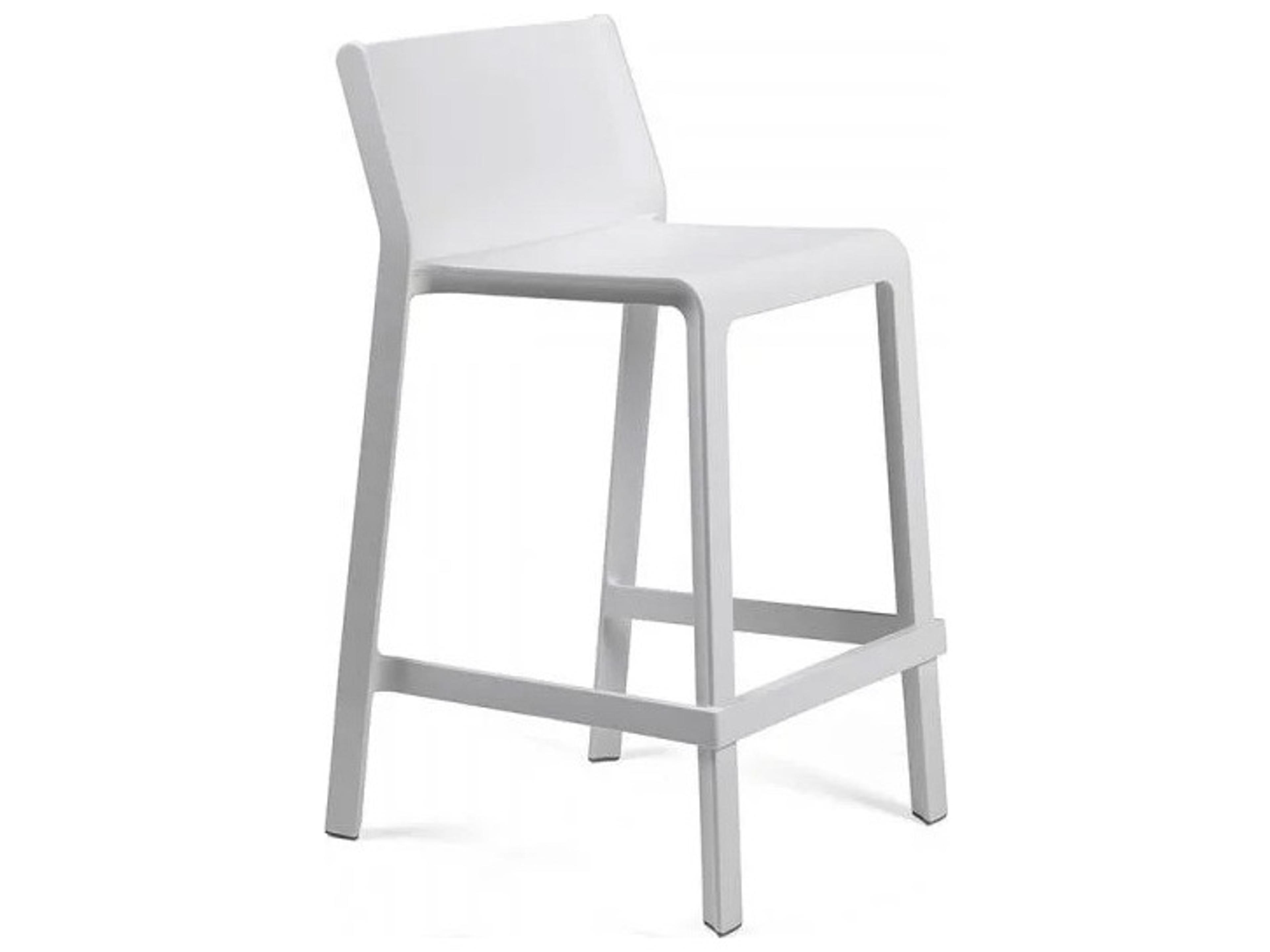 Trill Resin Bianco Stackable Stool Mini
