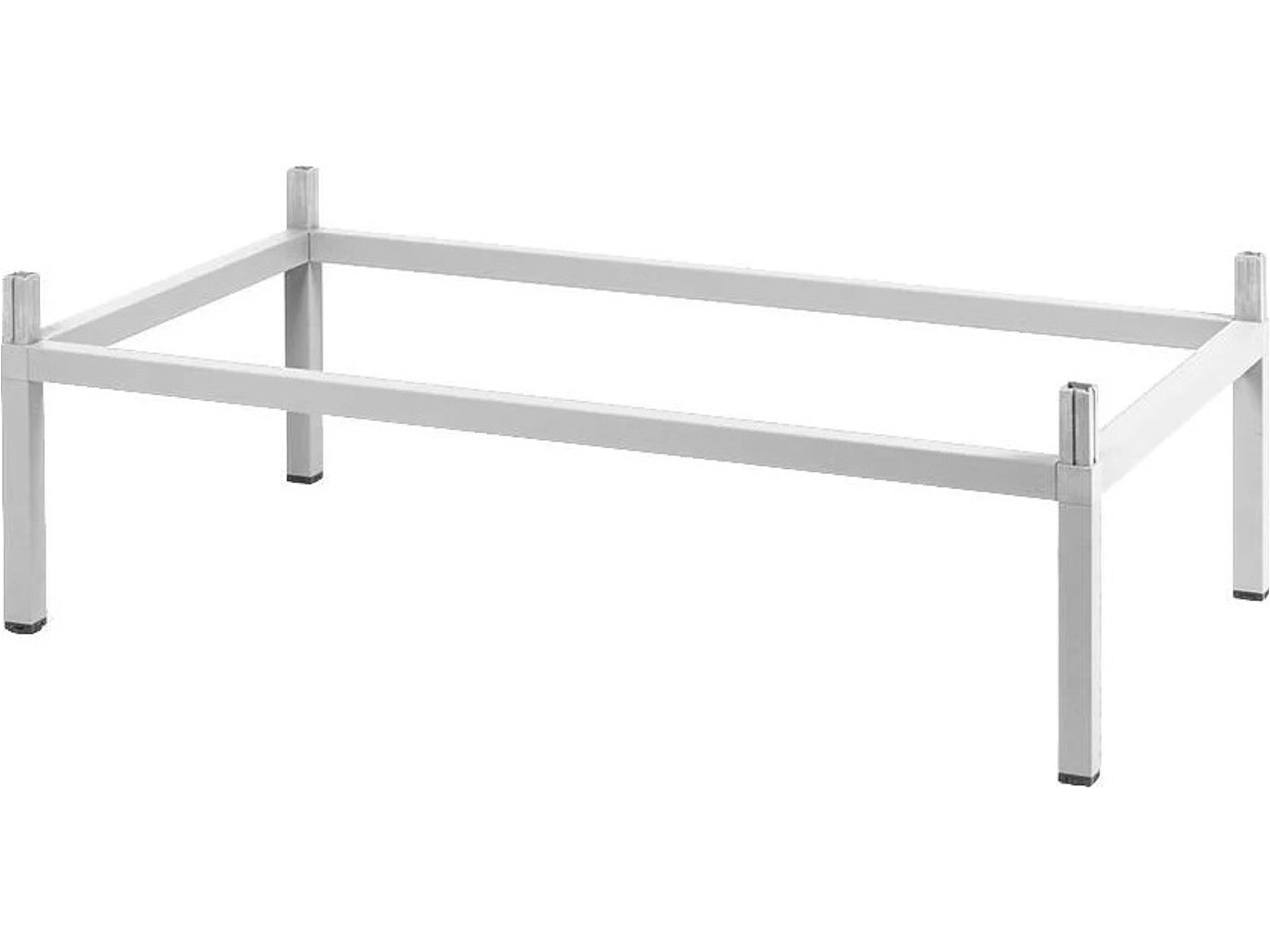 Kit Cube 80 High Aluminum Bianco Table Base Riser