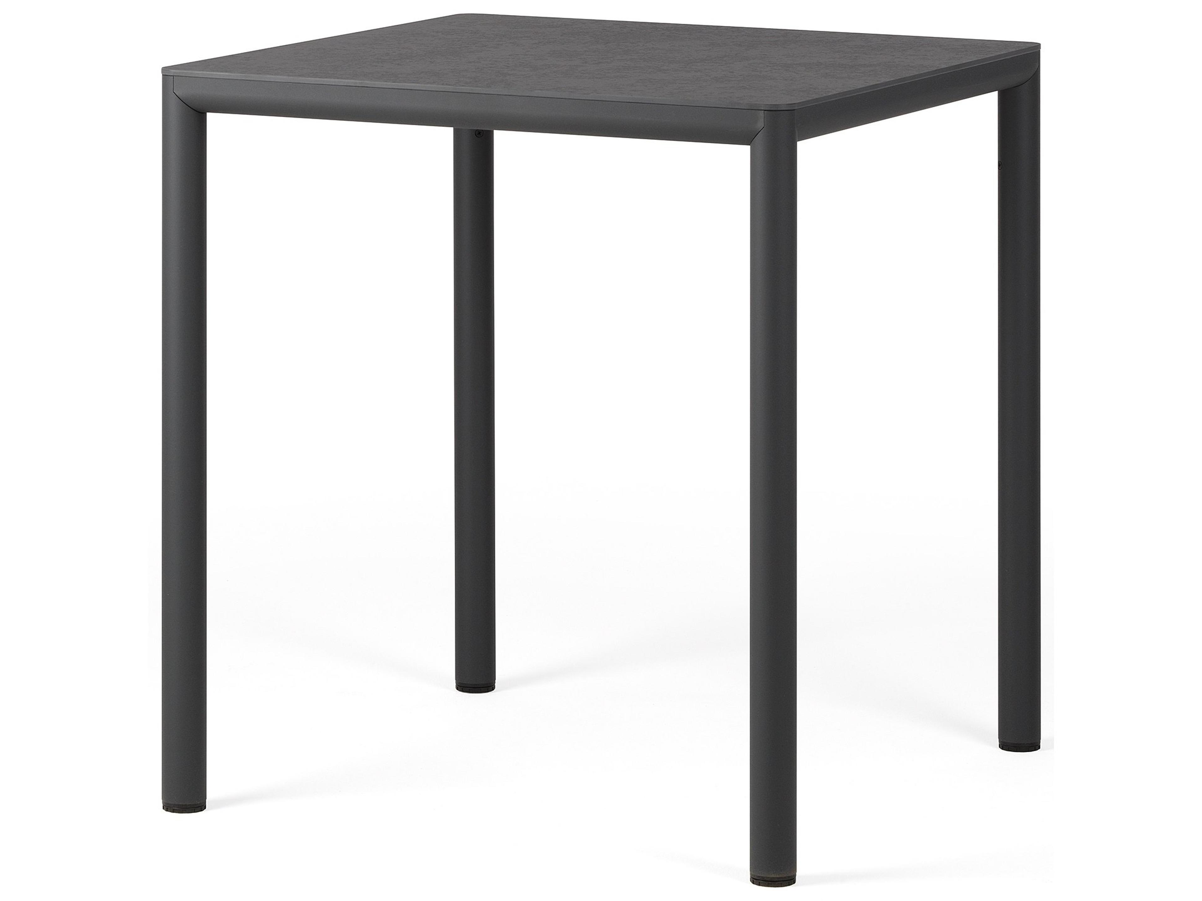 Piave Antracite Resin Square Dining Table