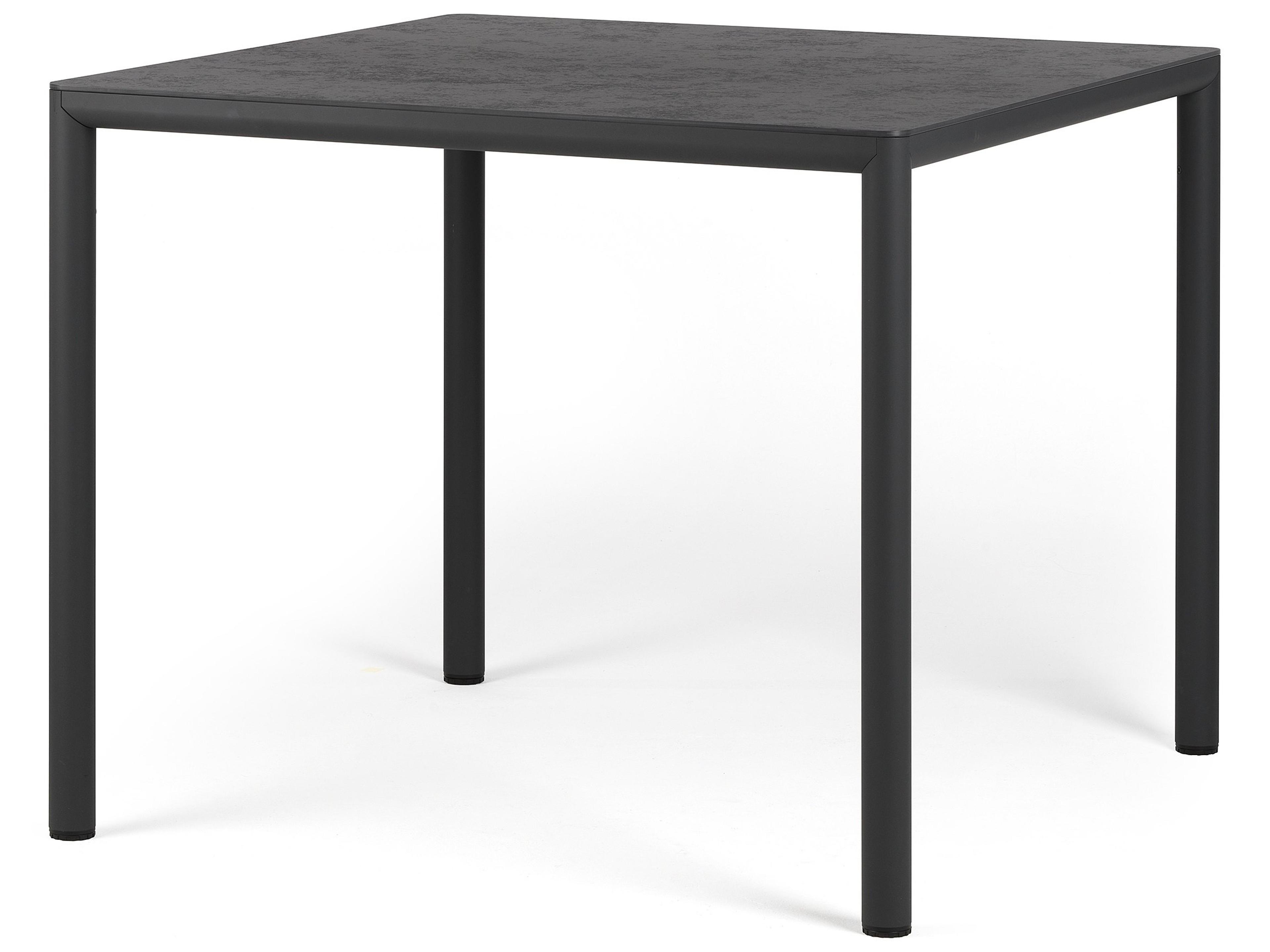 Piave Antracite Resin Square Dining Table