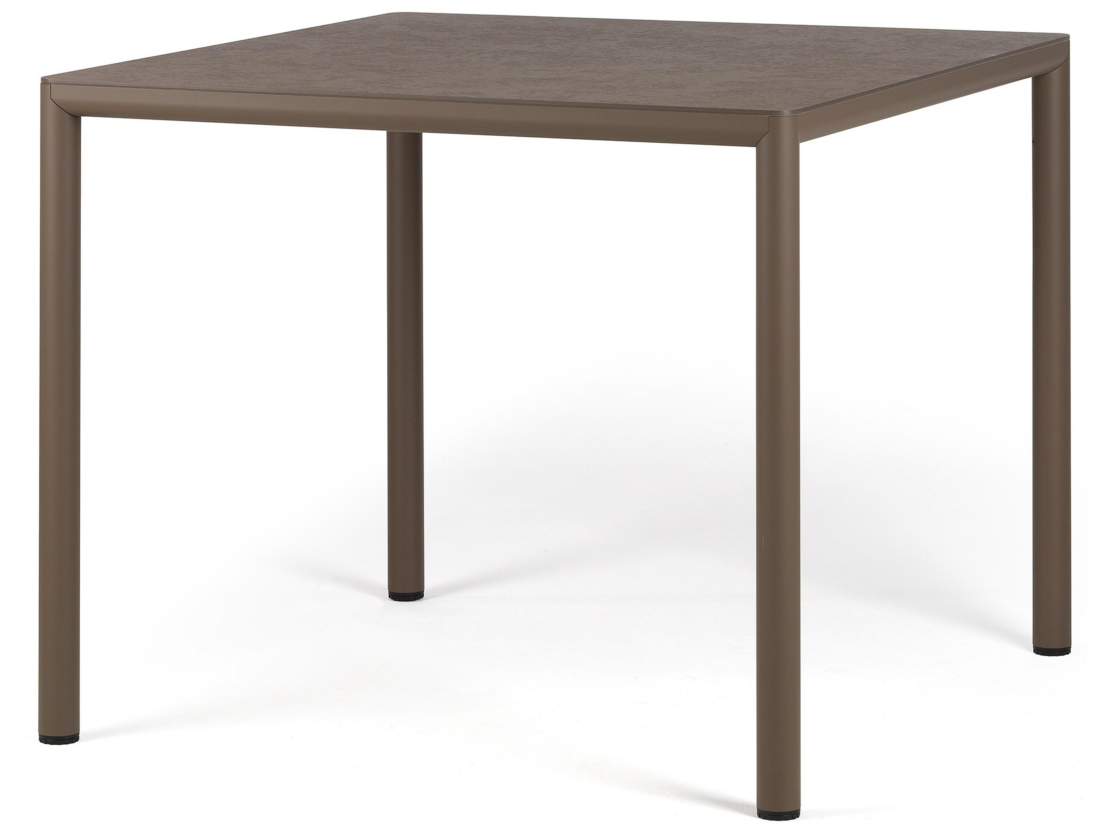 Piave Tabacco Resin Square Dining Table