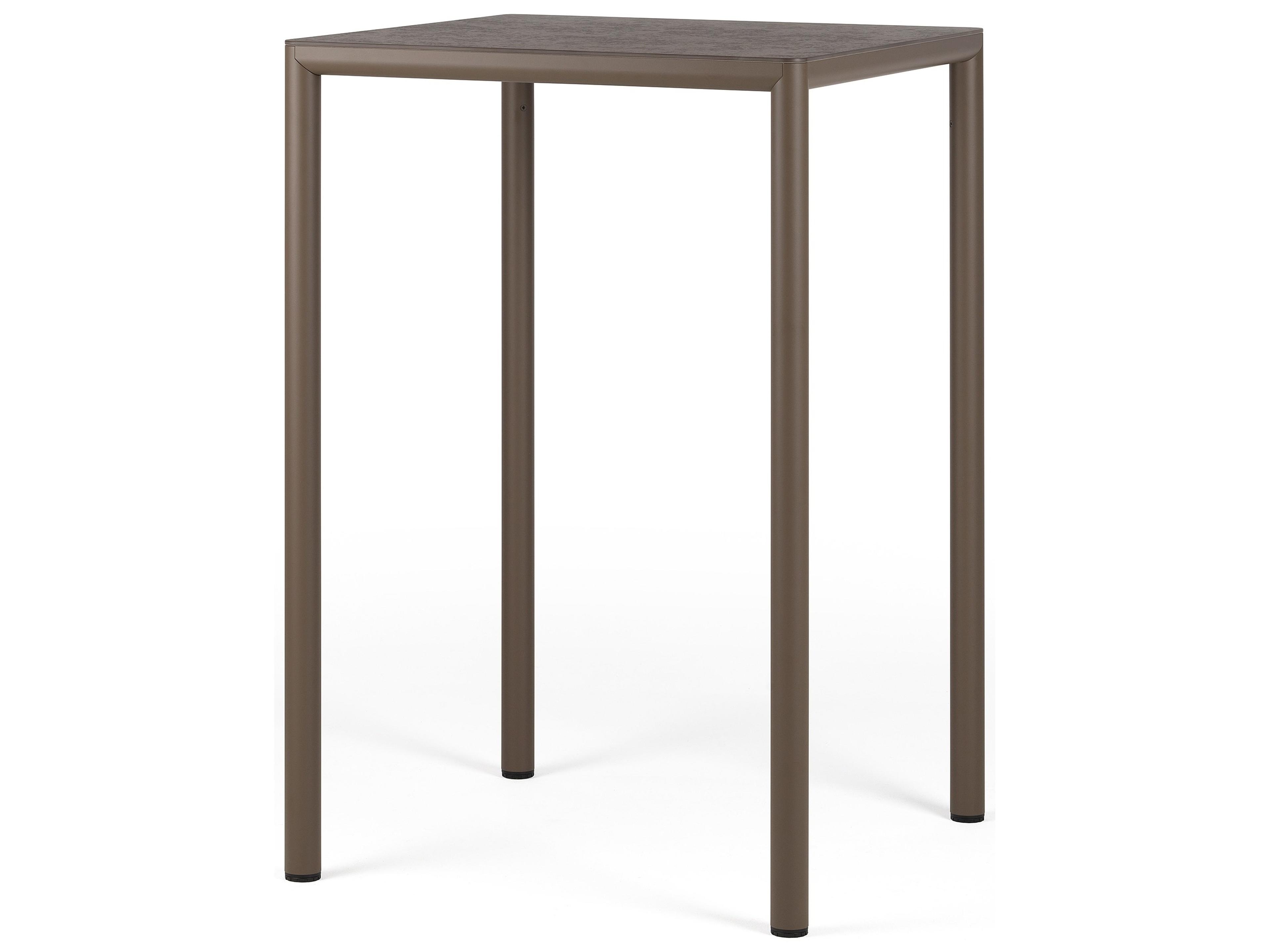 Net Tabacco Resin Square Bar Table