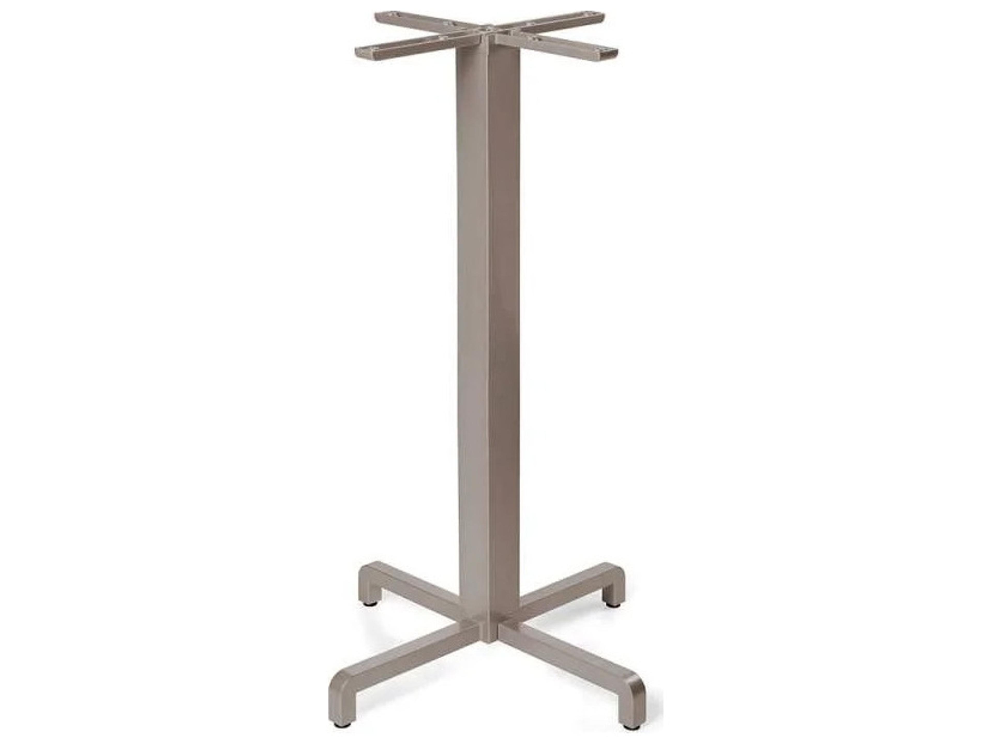Fiore Aluminum Tortora Bar Height Table Base