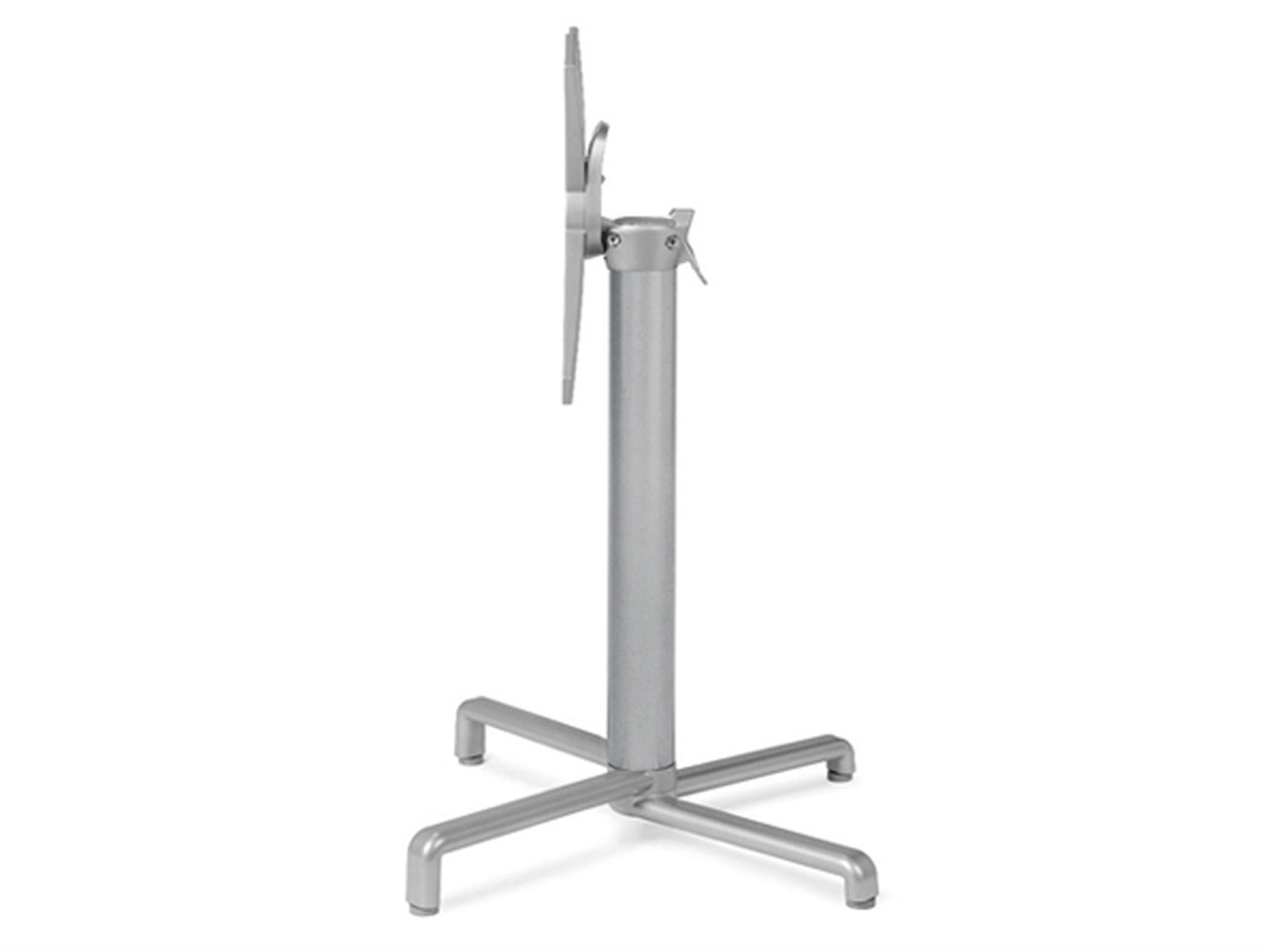 Scudo Aluminum Argento Tilting Top Table Base