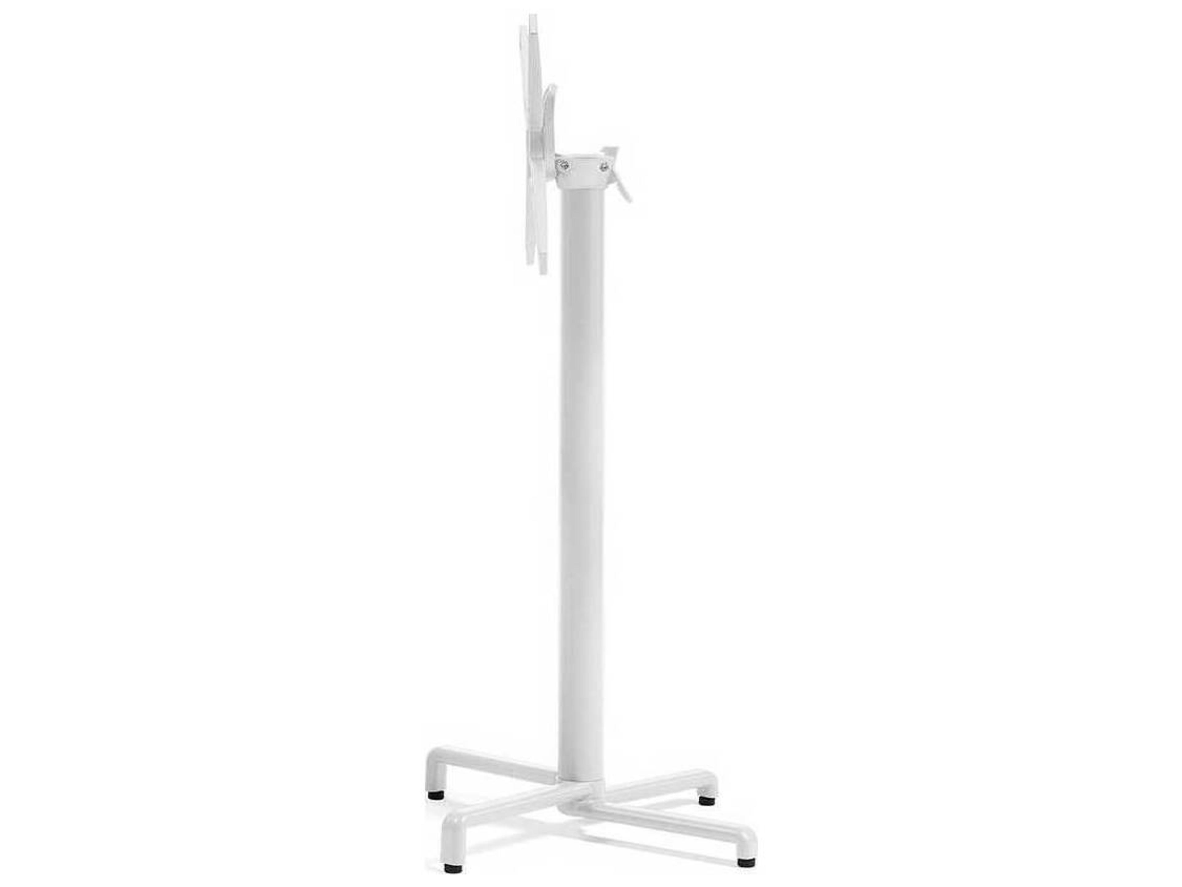 Scudo Aluminum Bianco High Tilting Table Base