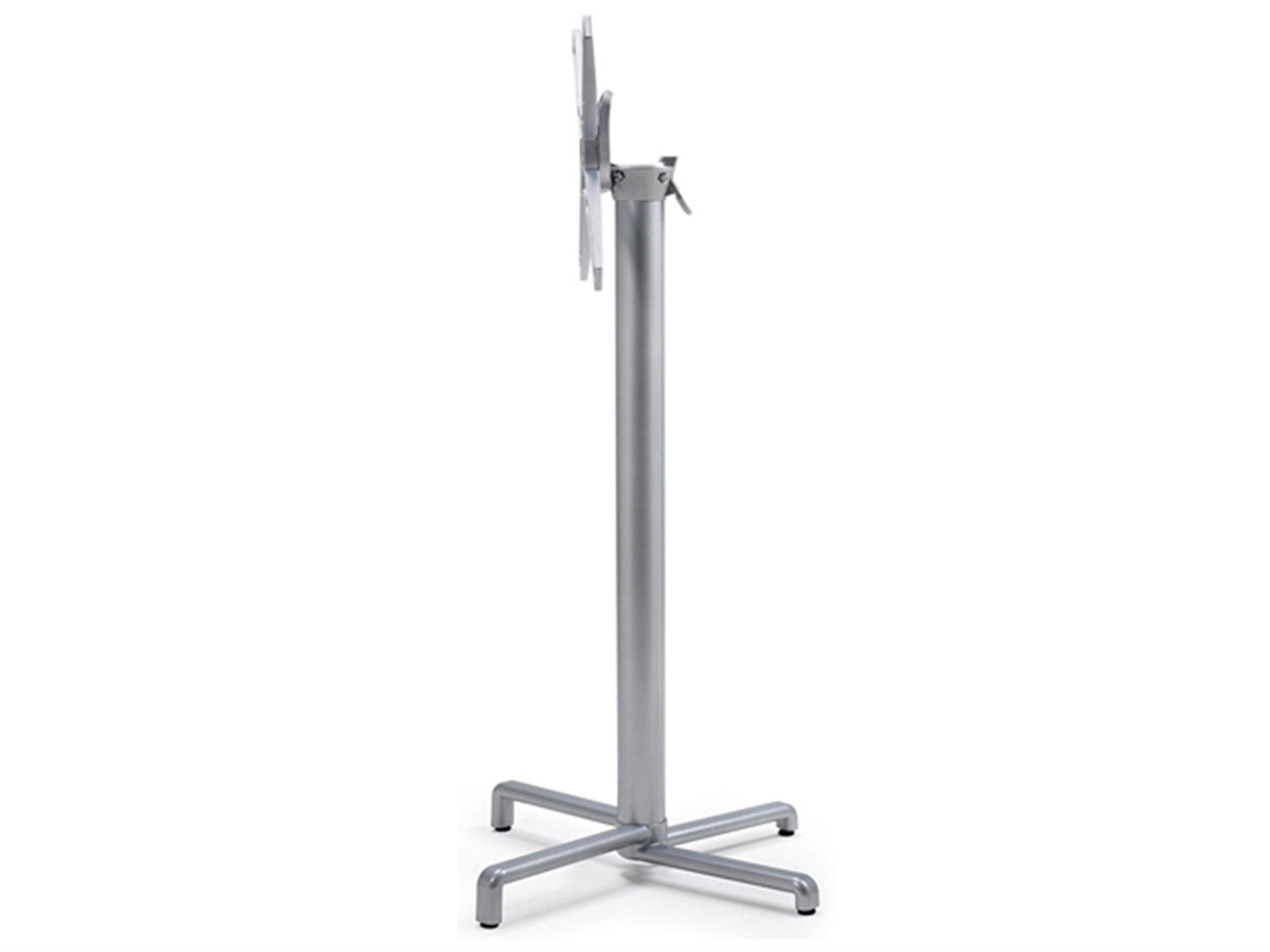 Scudo Aluminum Argento High Tilting Top Table Base