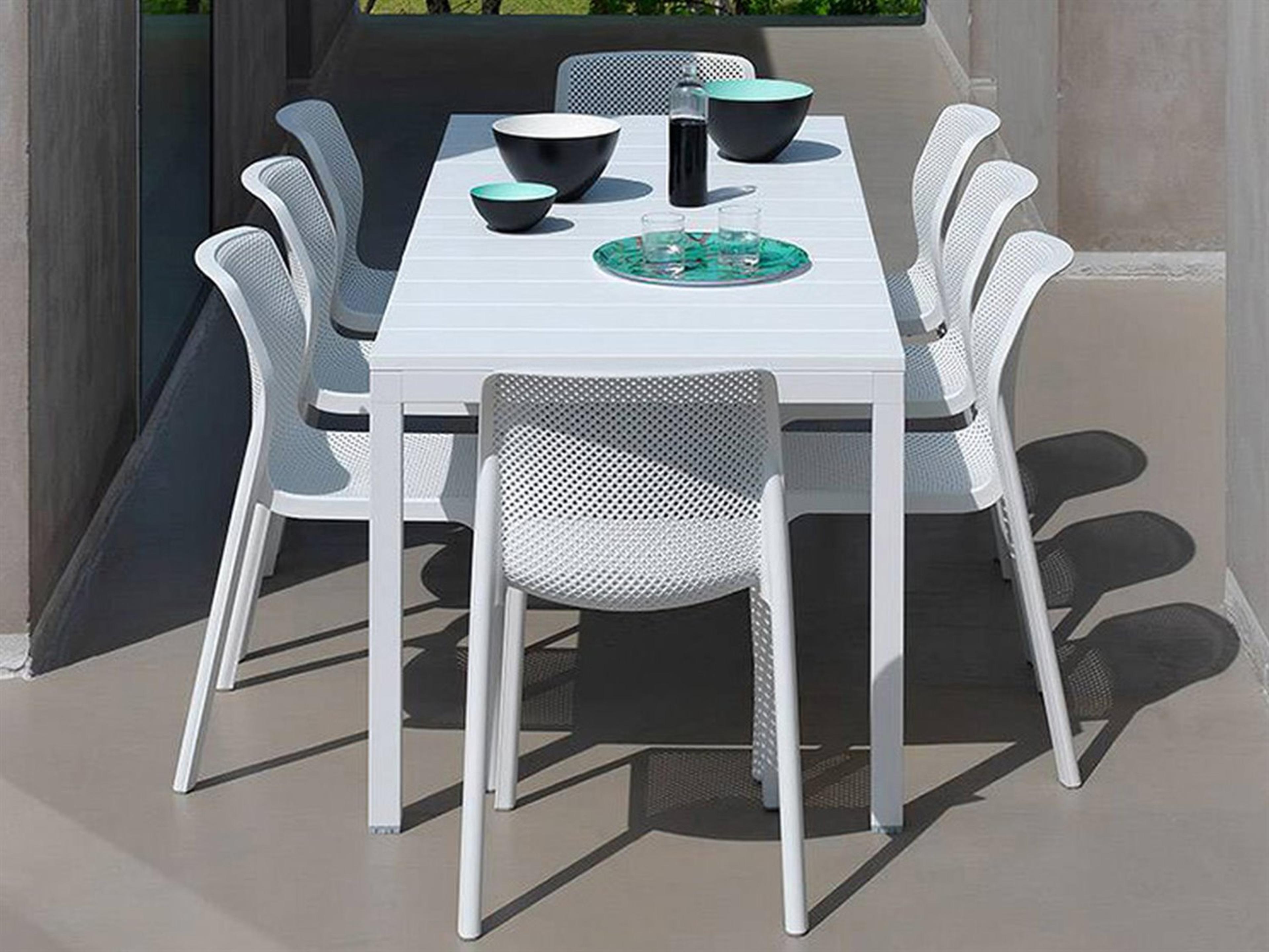 Bit Resin Bianco Patio Dining Set