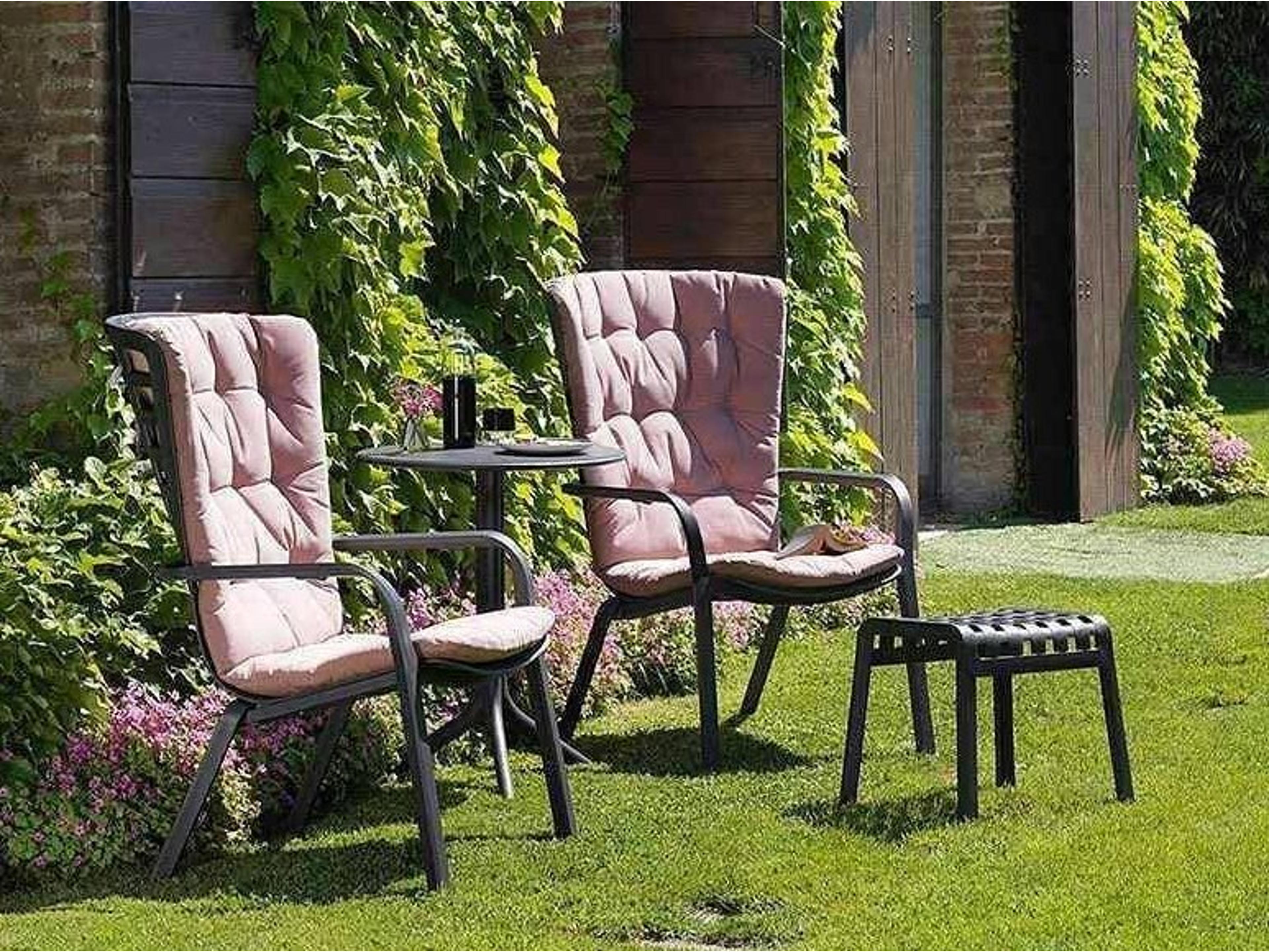 Folio Resin Antracite Patio Lounge Set