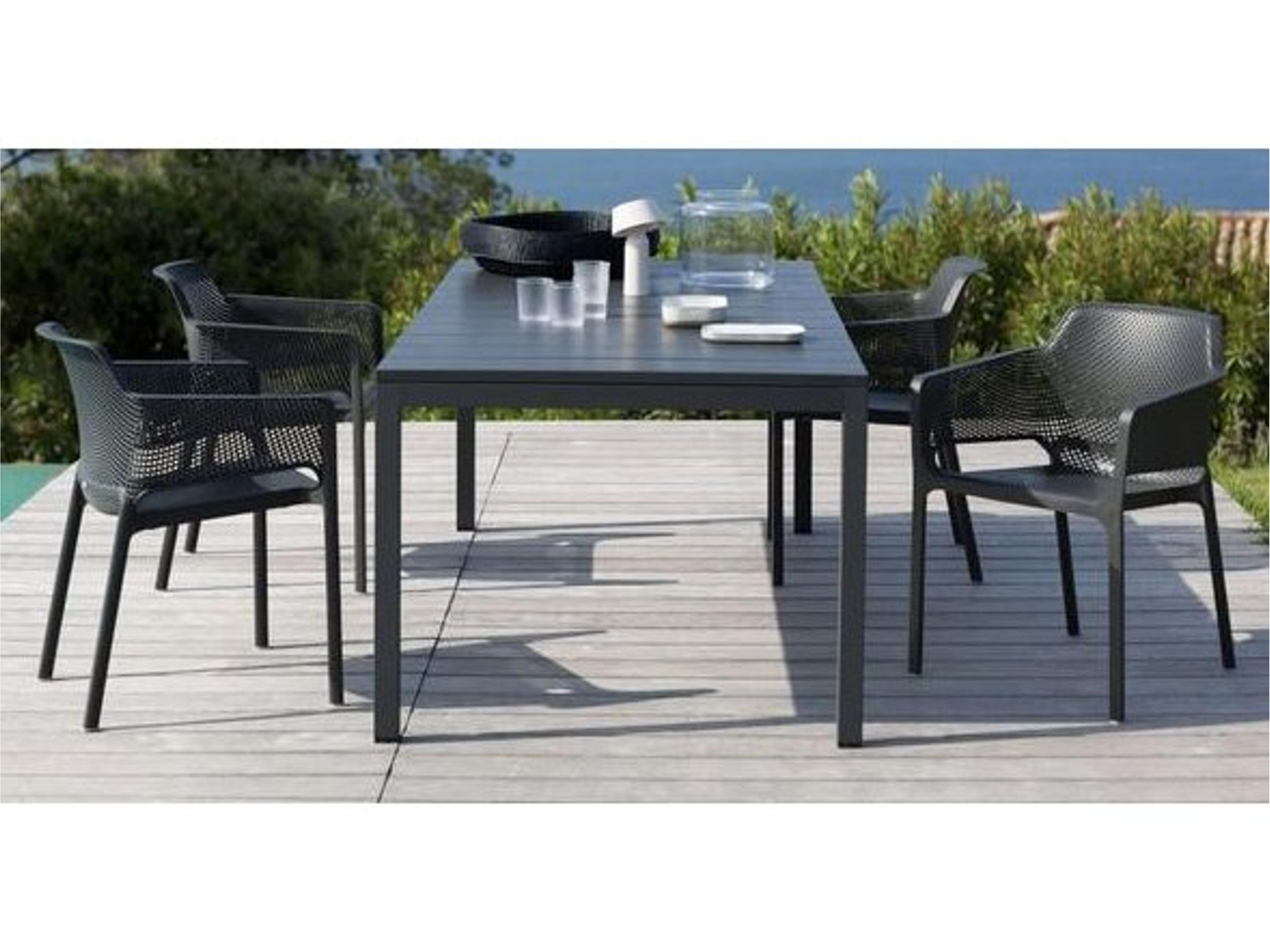 NET Resin Antracite Patio Dining Set