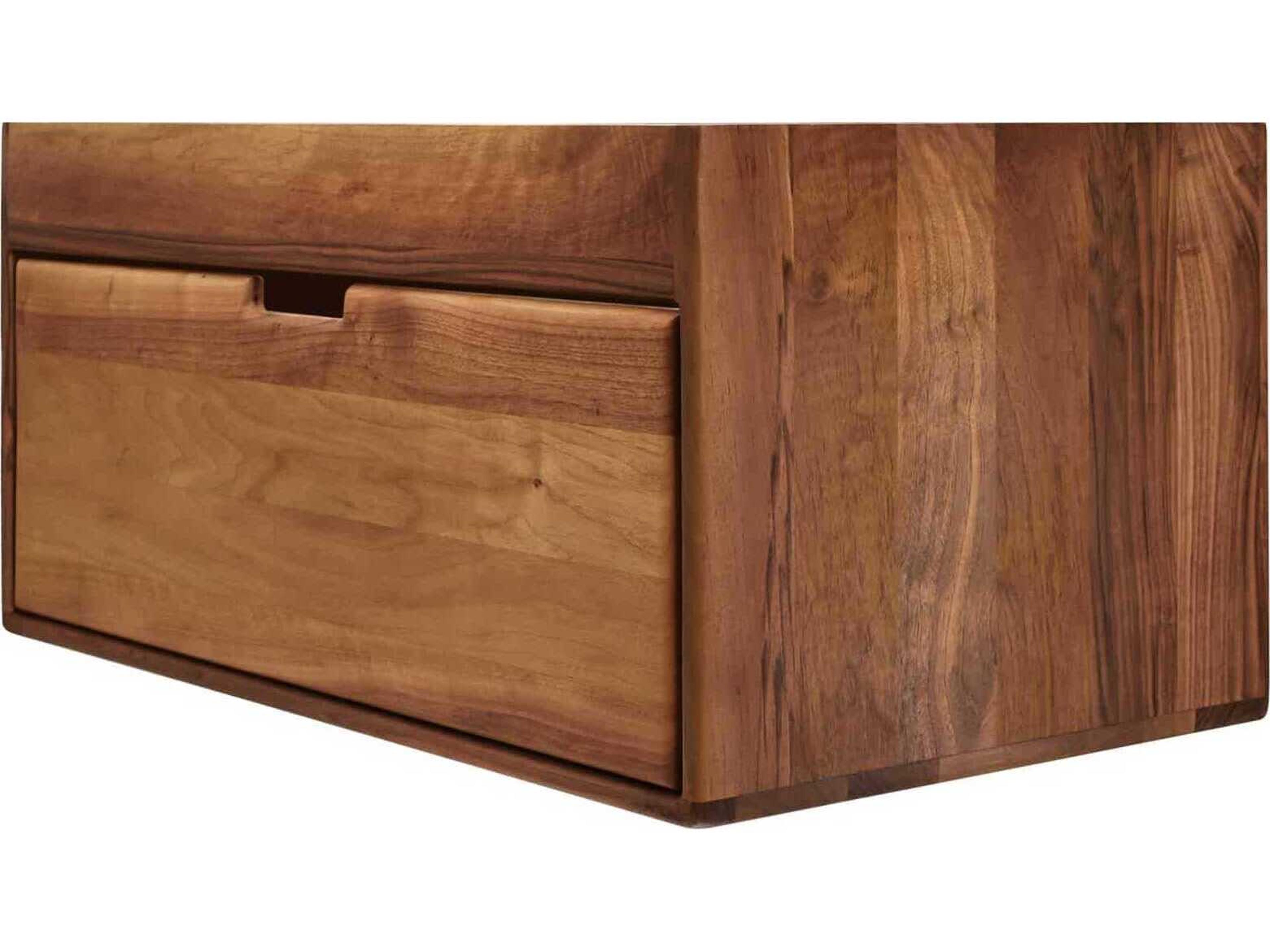 Topanga Walnut Floating Vanity Base