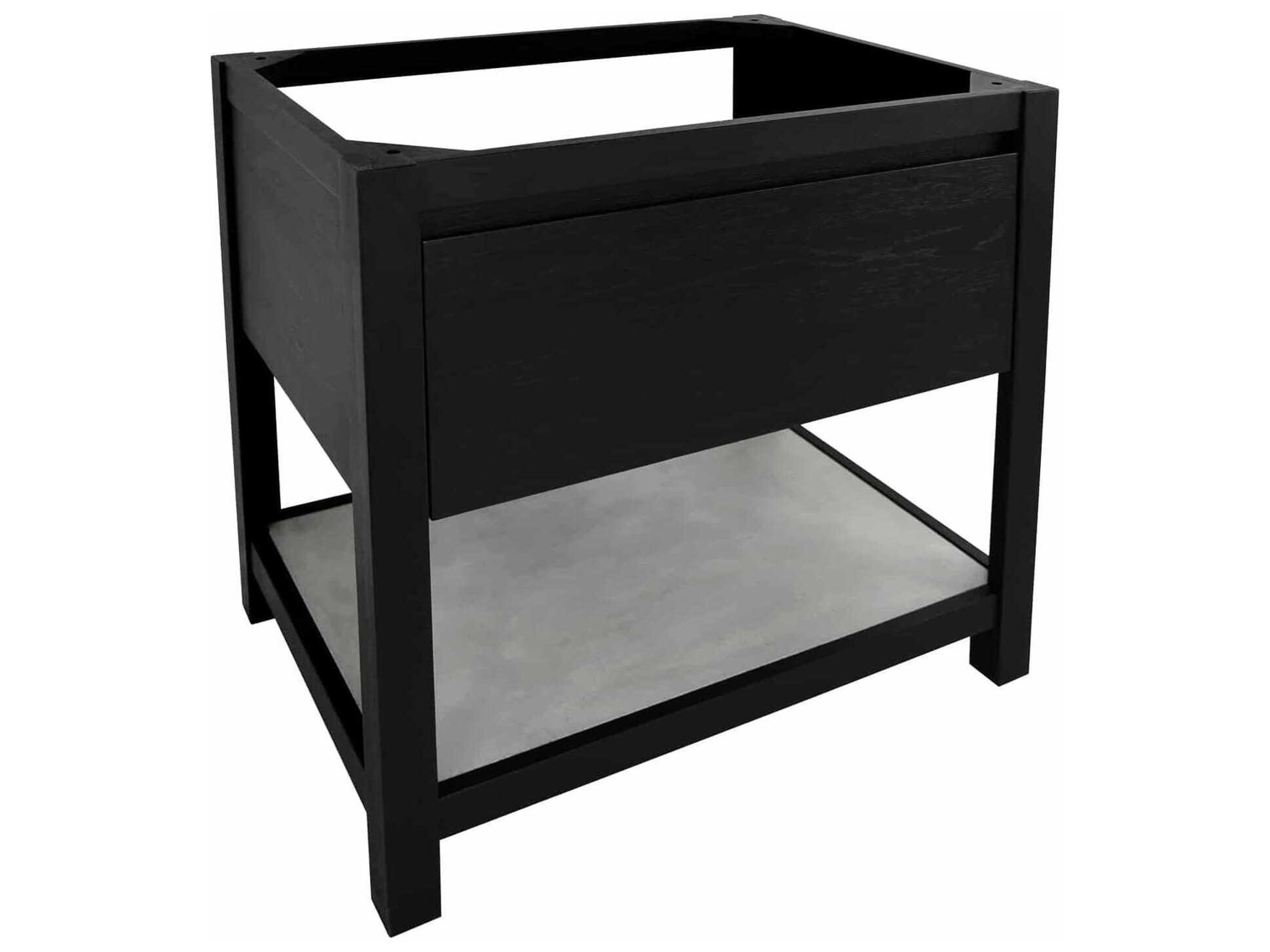 Solace Midnight 30" Vanity Base with Ash Shelf
