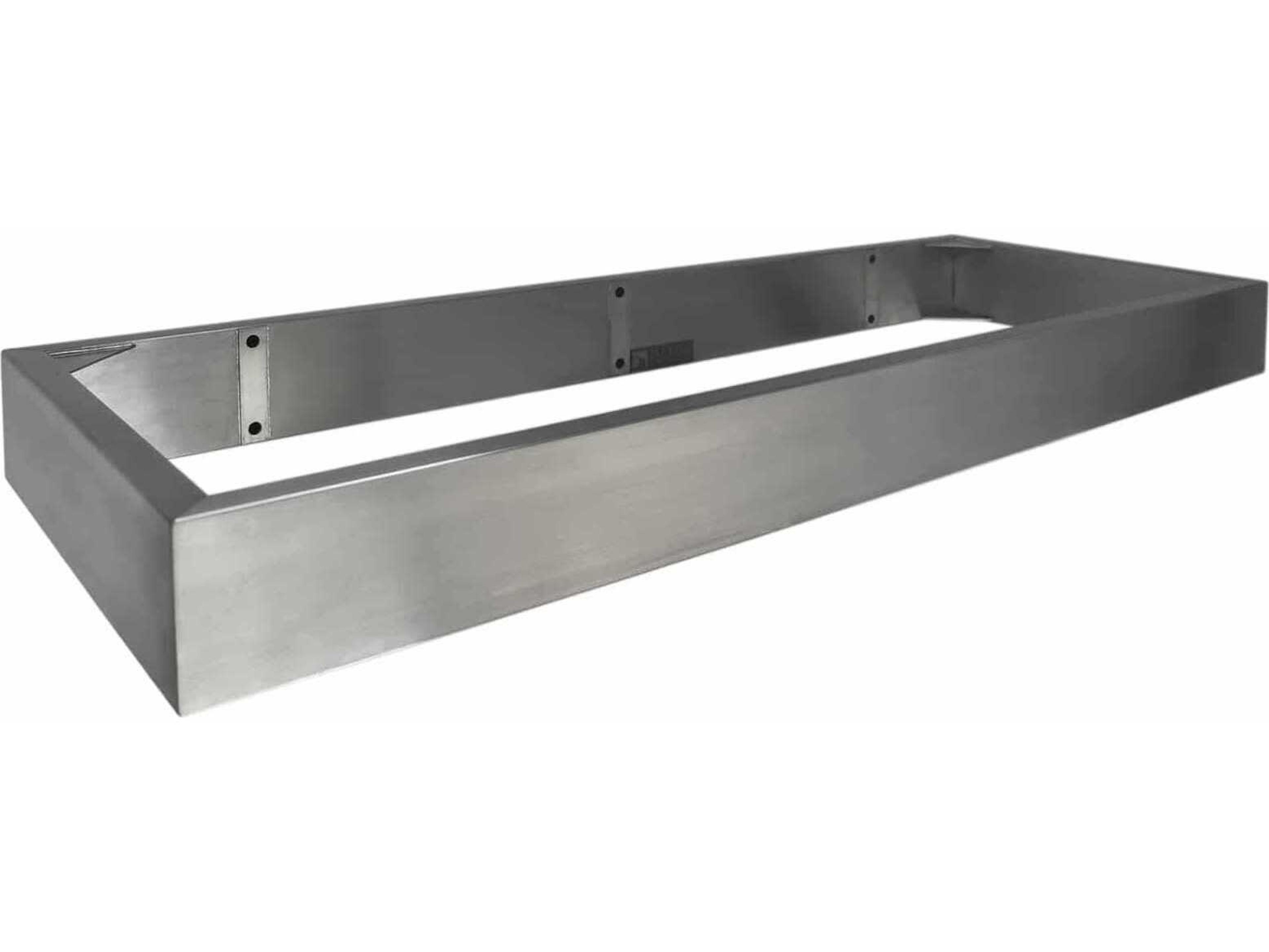 Zaca Stainless Steel 48" Wall Mount Vanity Base