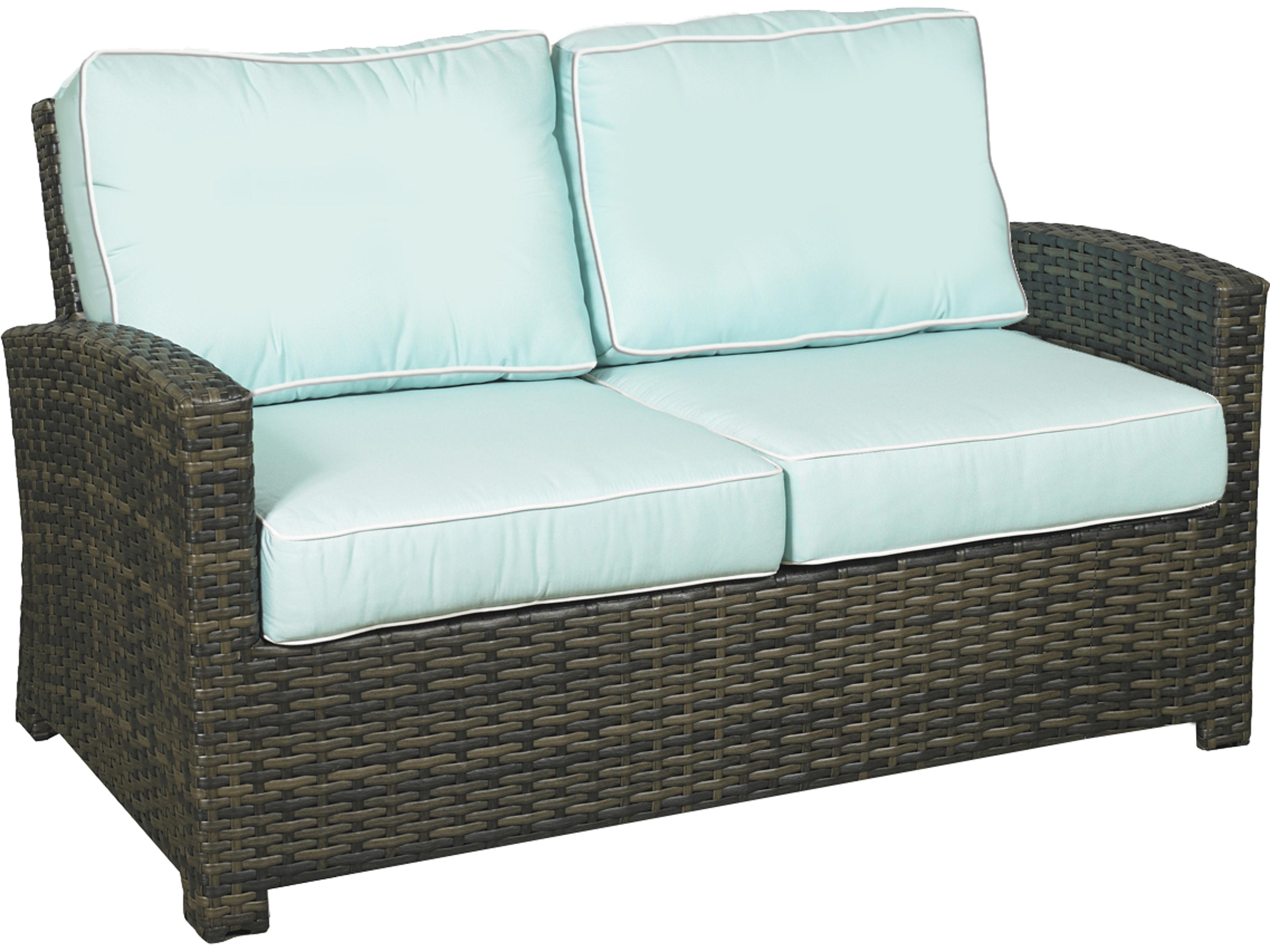 Brookside Wicker Rye Loveseat