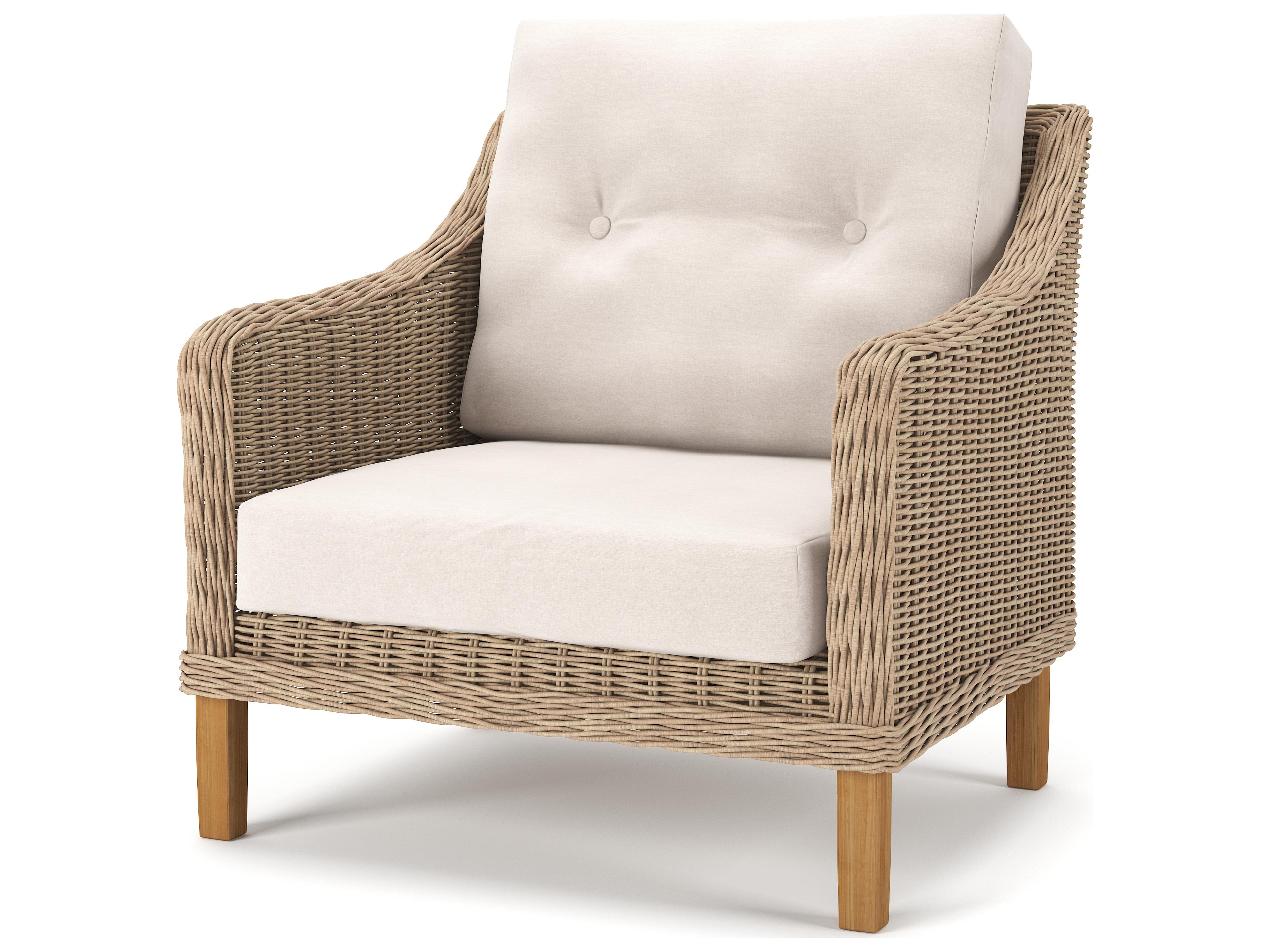 Carlisle Wicker Alabaster Lounge Chair