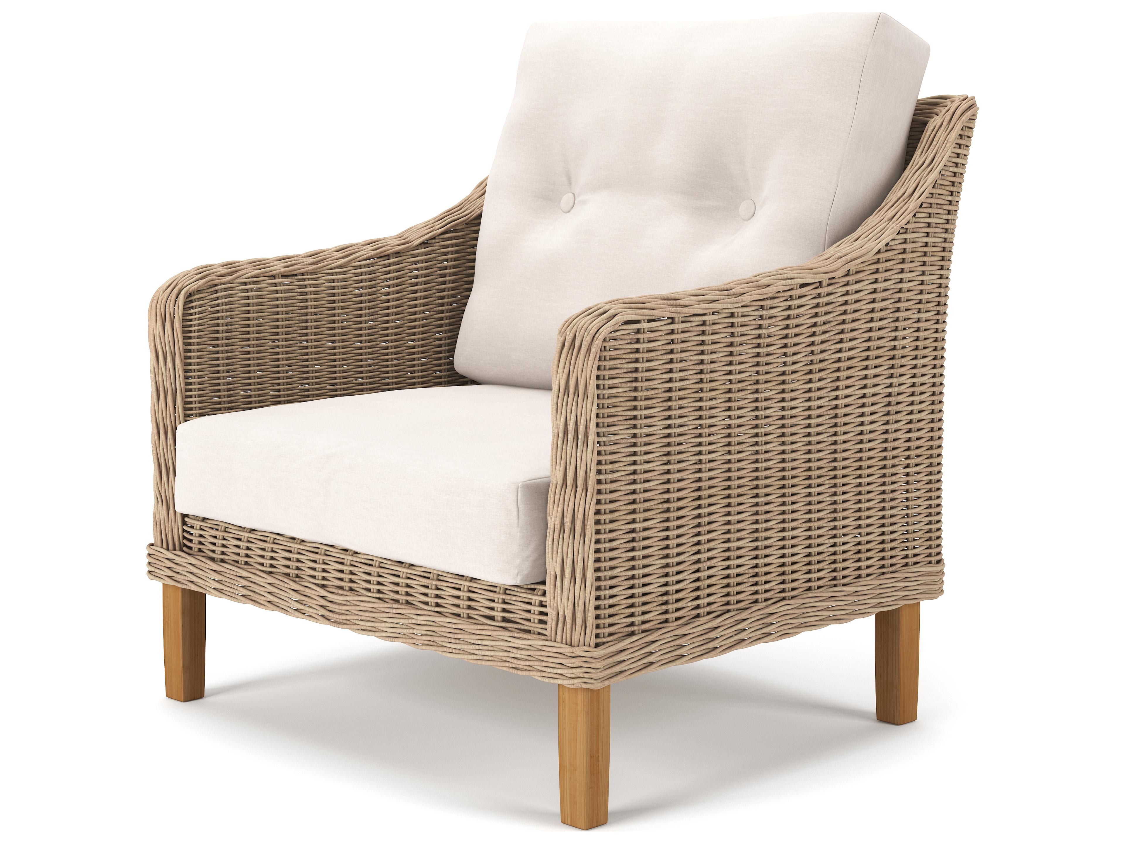 Forever Patio Carlisle Wicker Alabaster Lounge Chair