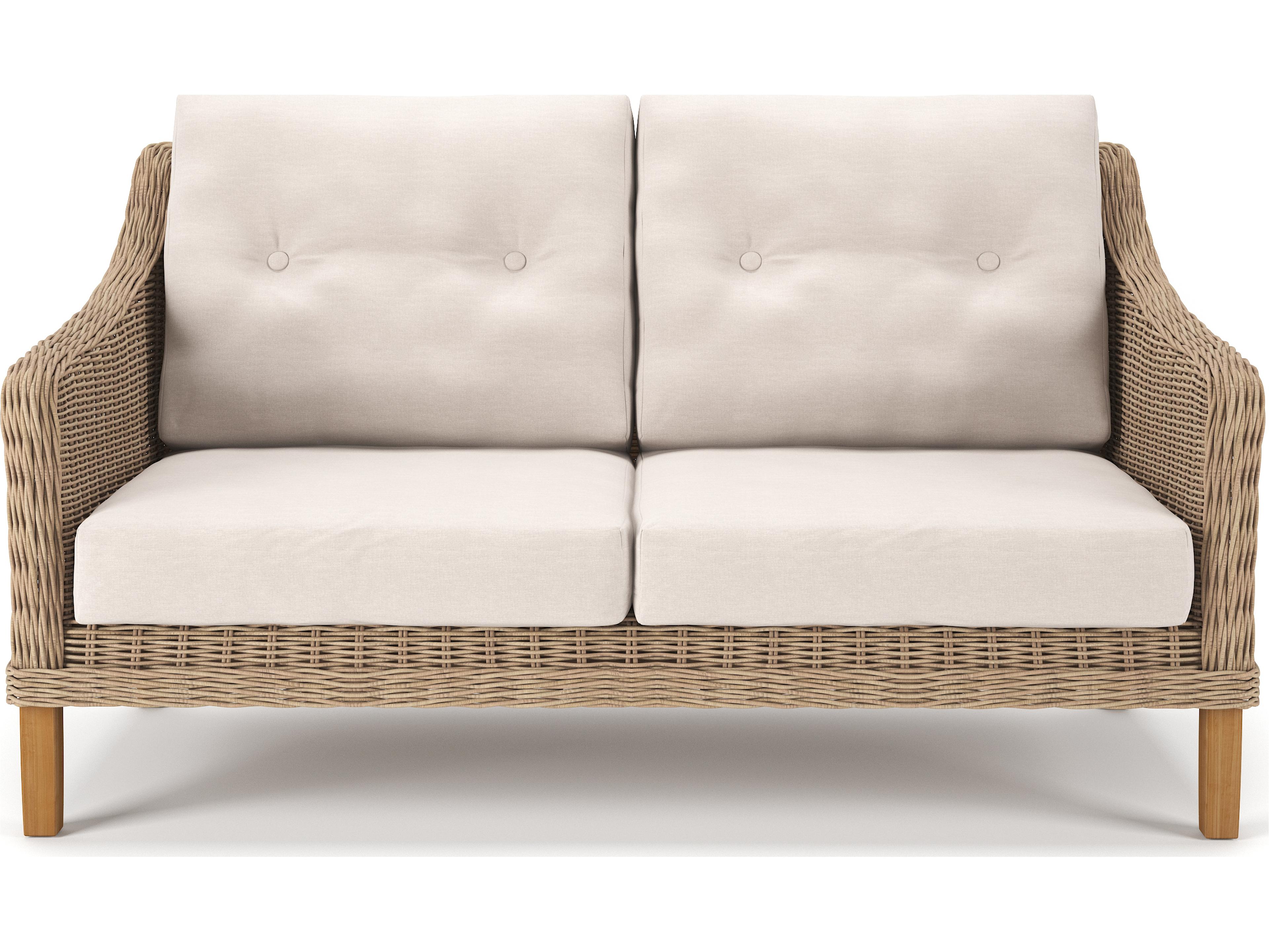Carlisle Wicker Alabaster Loveseat