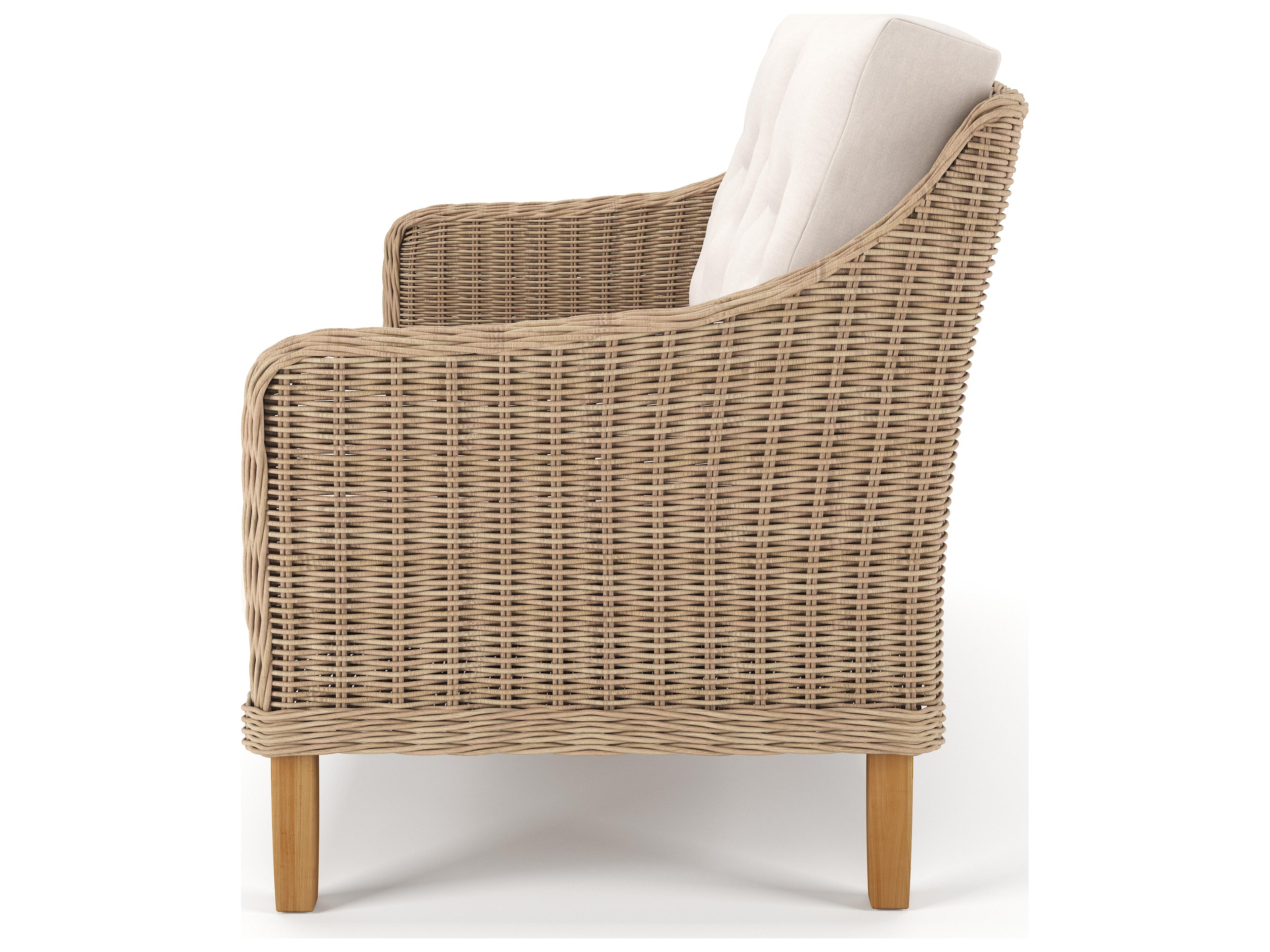 Forever Patio Carlisle Wicker Alabaster Loveseat