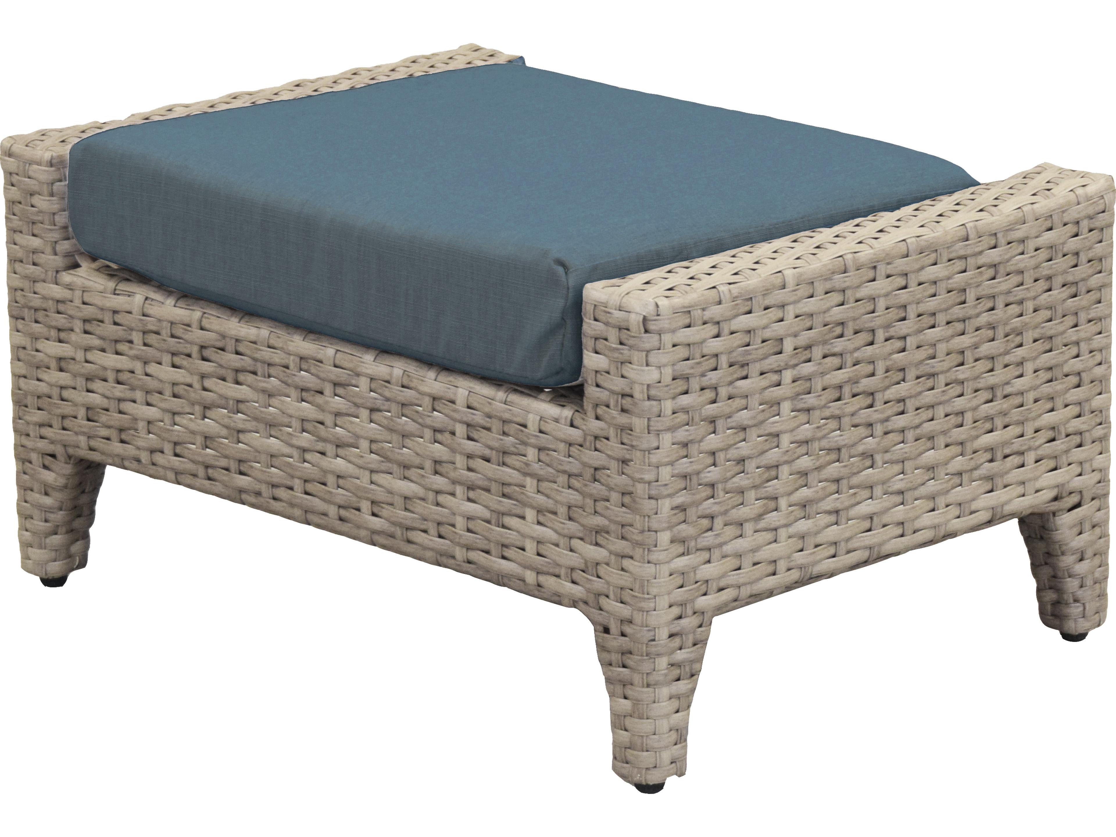Cavalier Wicker Rectangle Ottoman