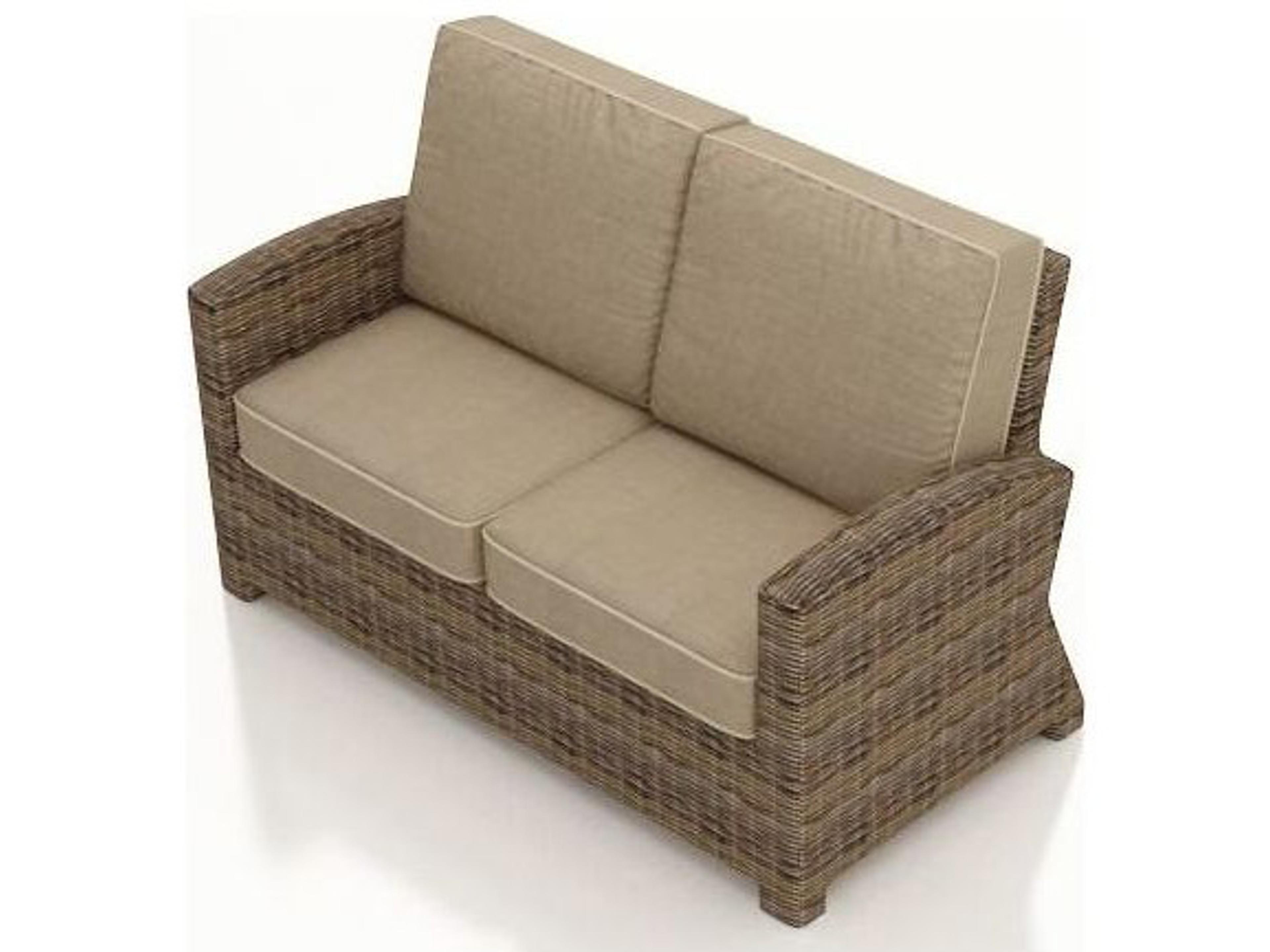 Cypress Wicker Heather Thick Loveseat