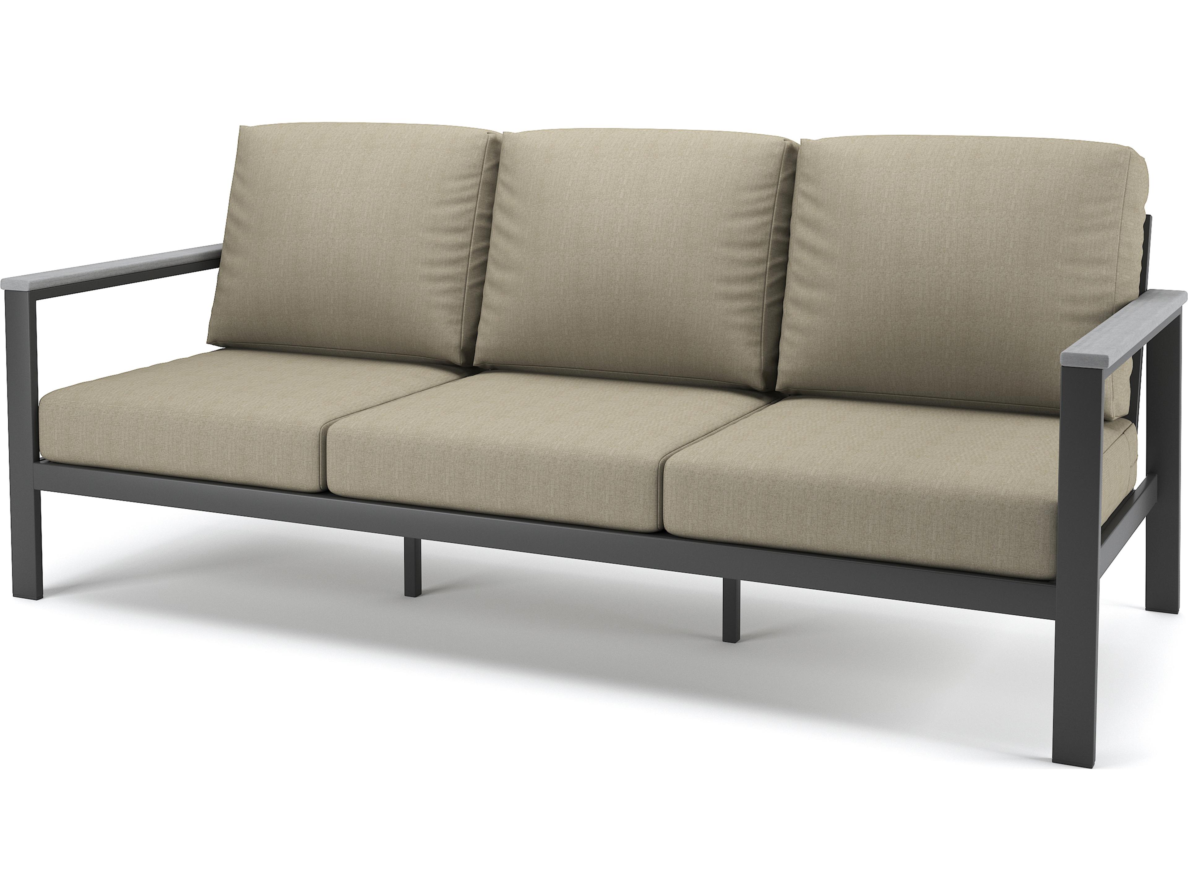 Forever Patio Hanover Slat Aluminum Sofa with Polytuf Arm