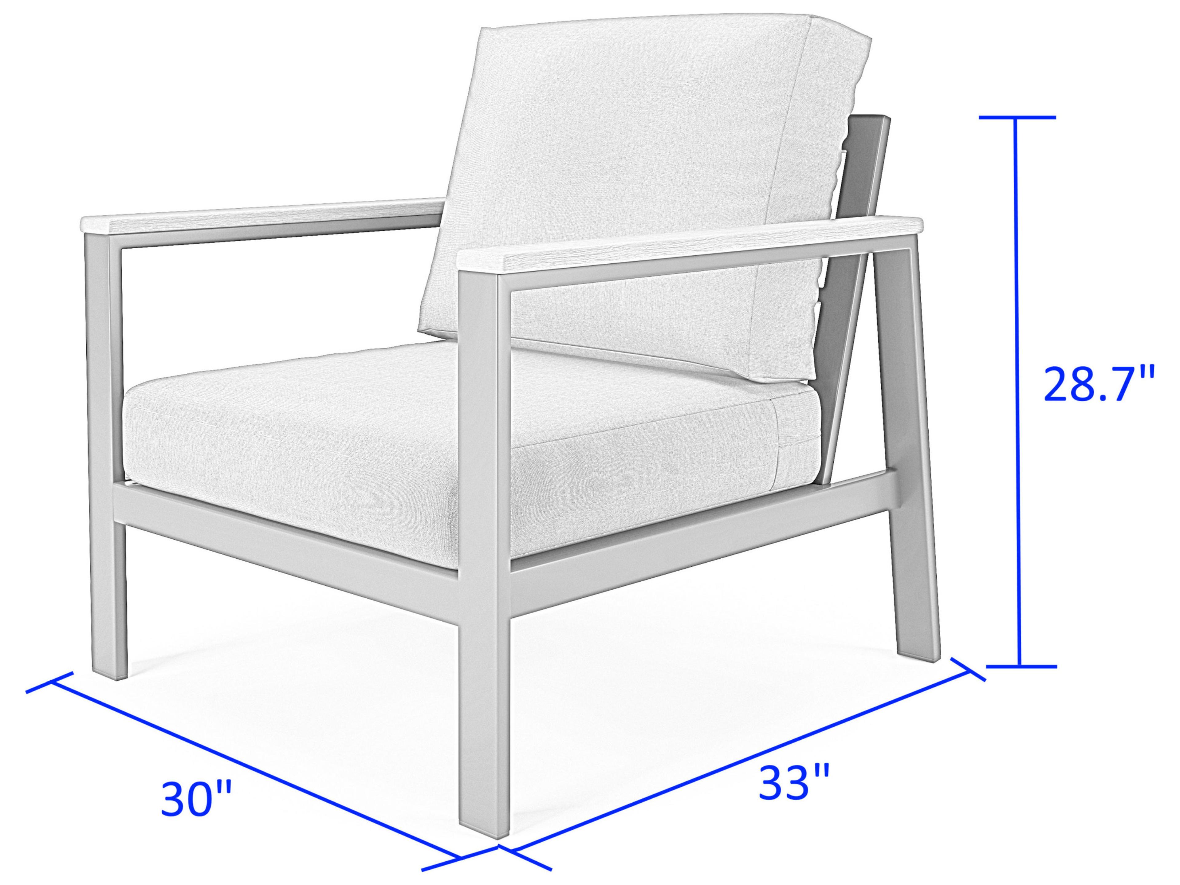 Forever Patio Hanover Slat Aluminum Lounge Chair