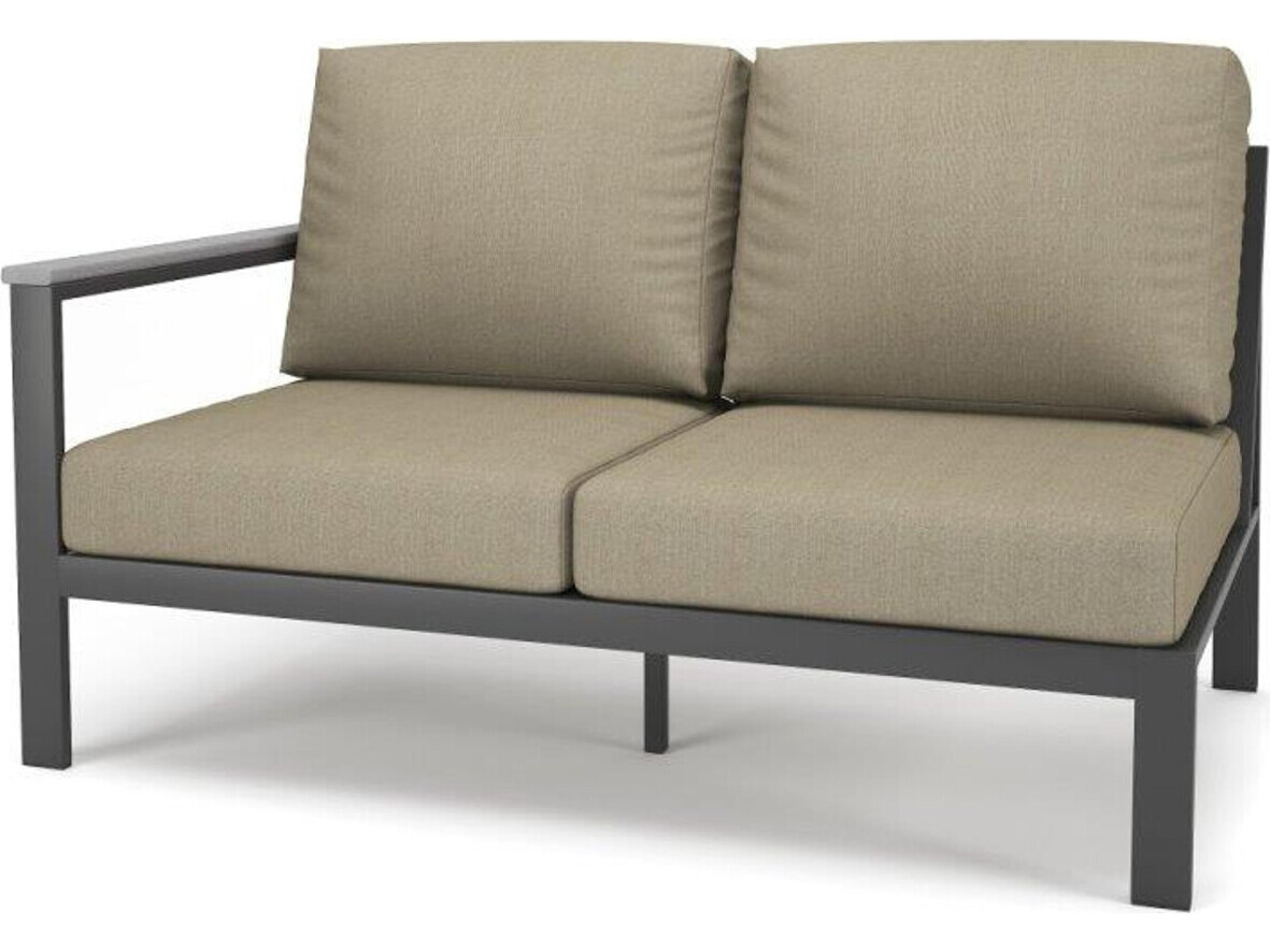 Hanover Slat Aluminum Left Arm Loveseat