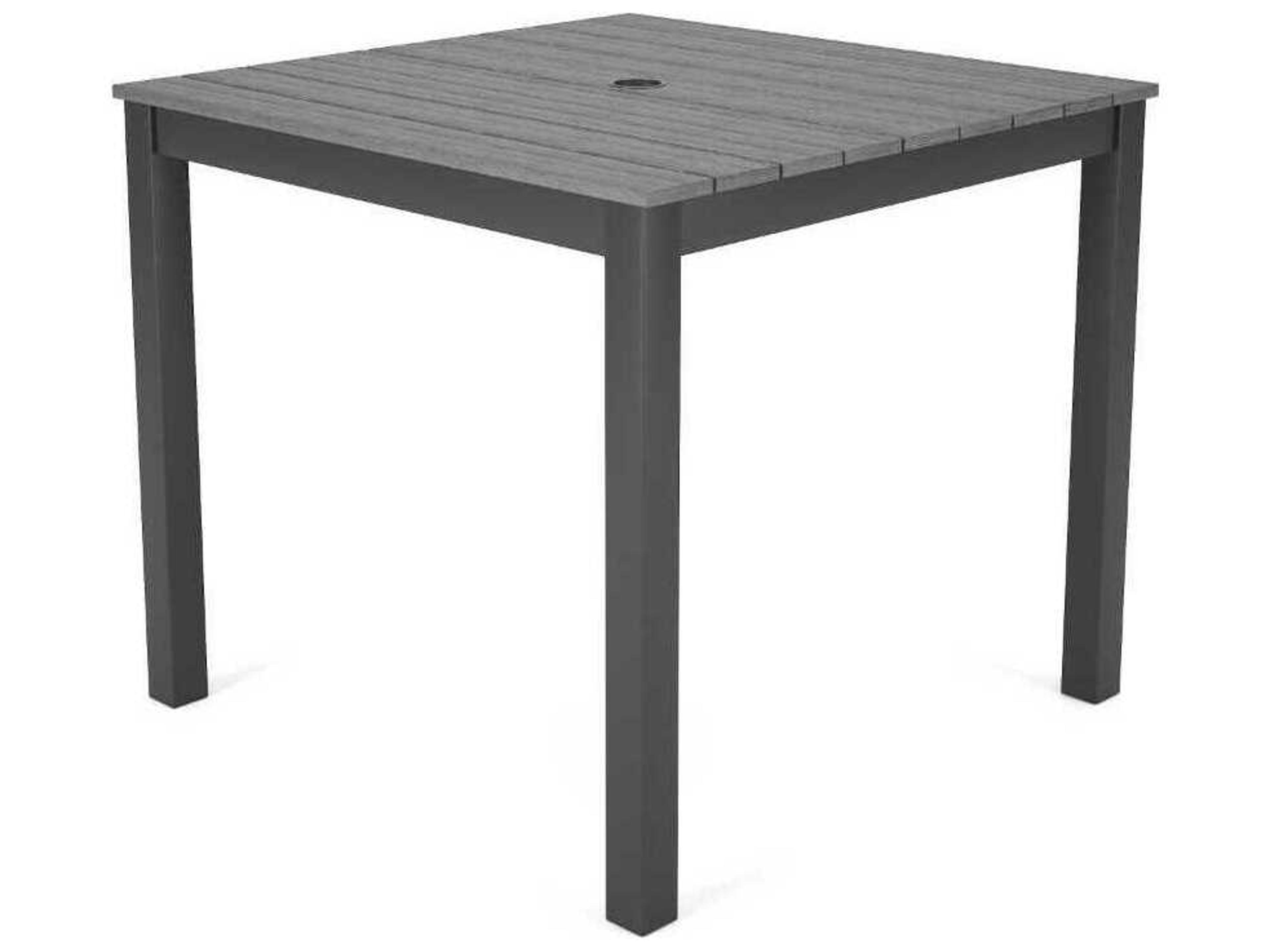 Forever Patio Ravello Dark Aluminum Square Duraboard Top Dining Table