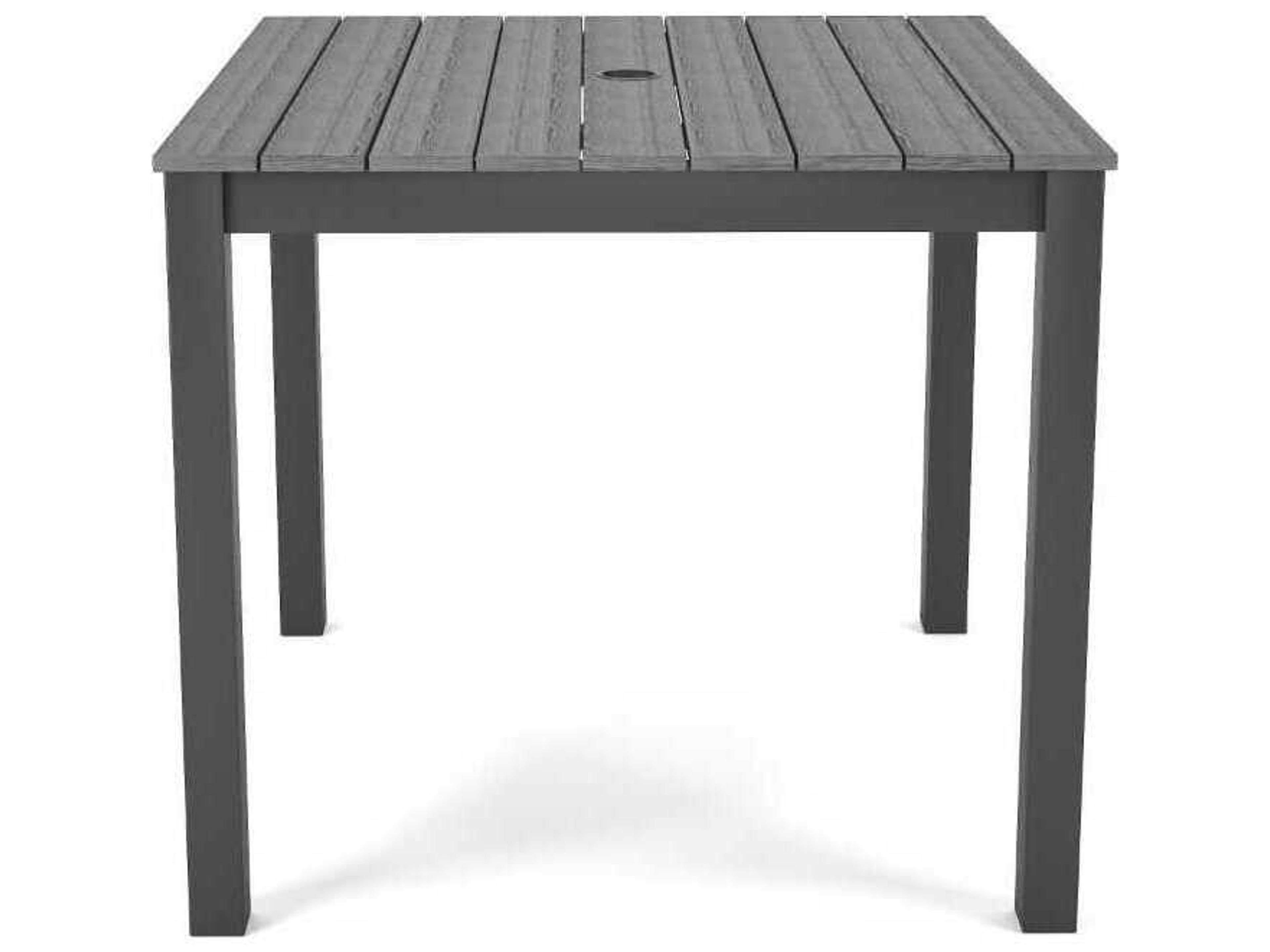 Forever Patio Ravello Dark Aluminum Square Duraboard Top Dining Table