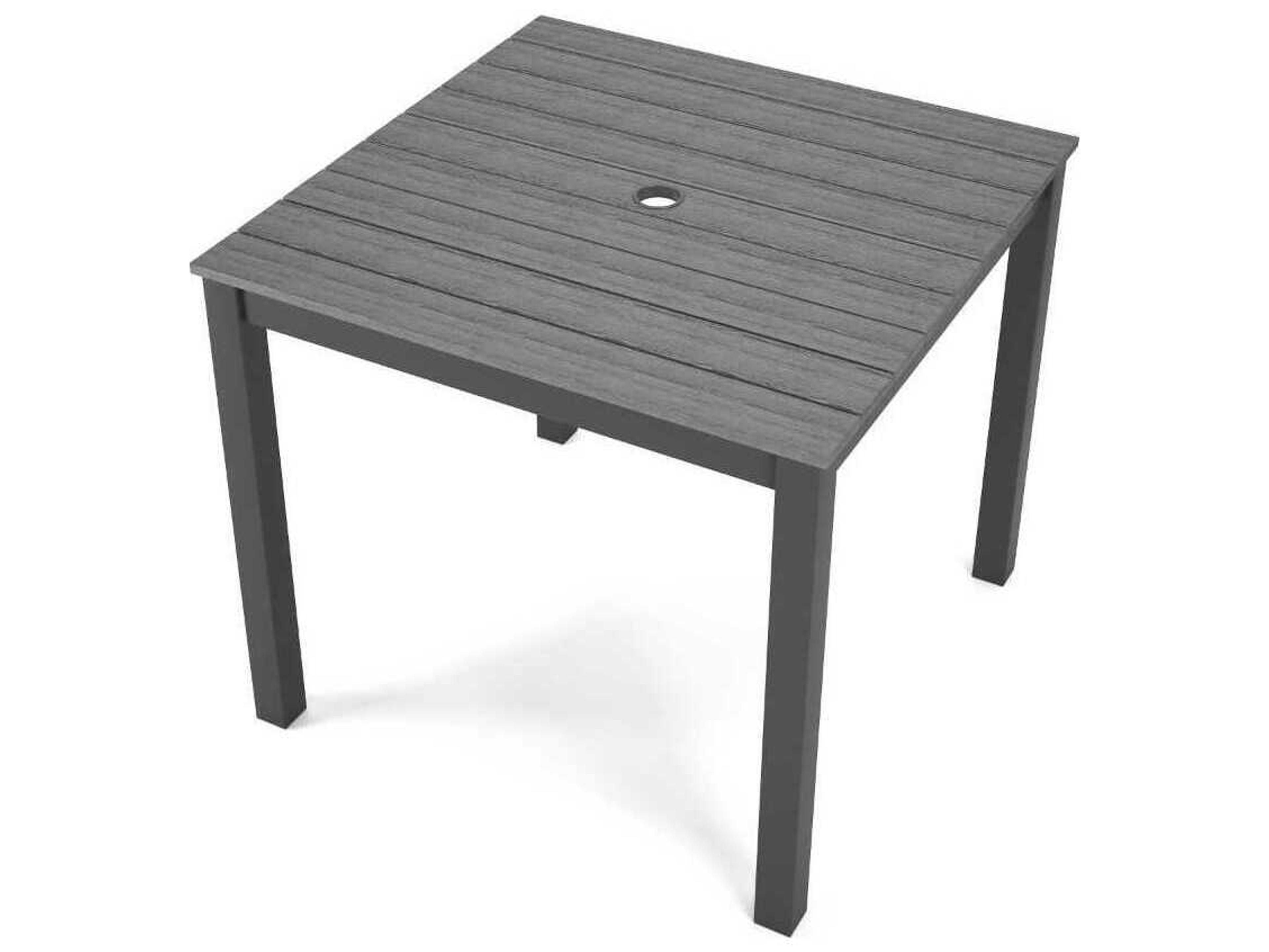 Forever Patio Ravello Dark Aluminum Square Duraboard Top Dining Table