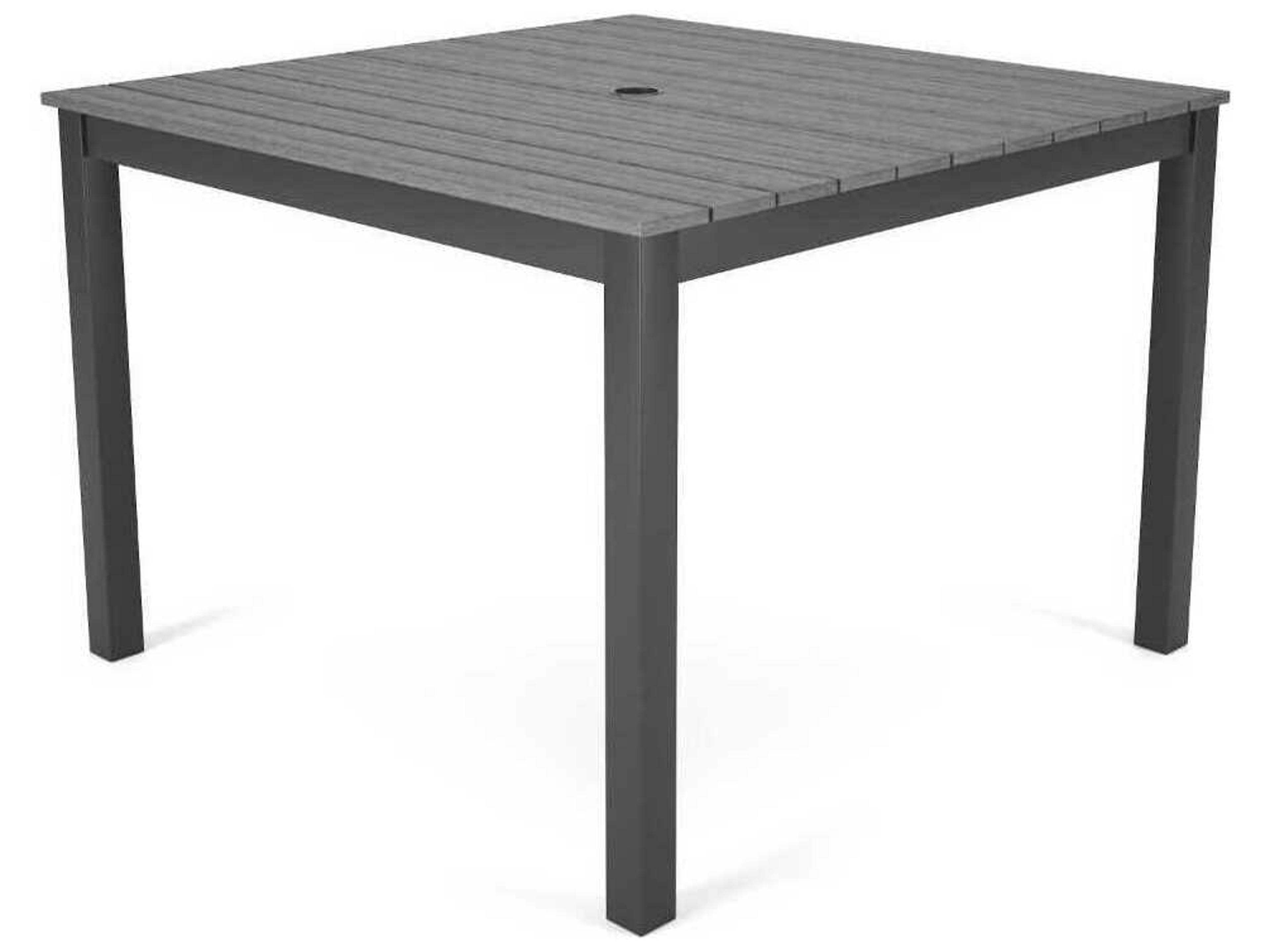 Forever Patio Ravello Dark Aluminum Square Duraboard Top Dining Table
