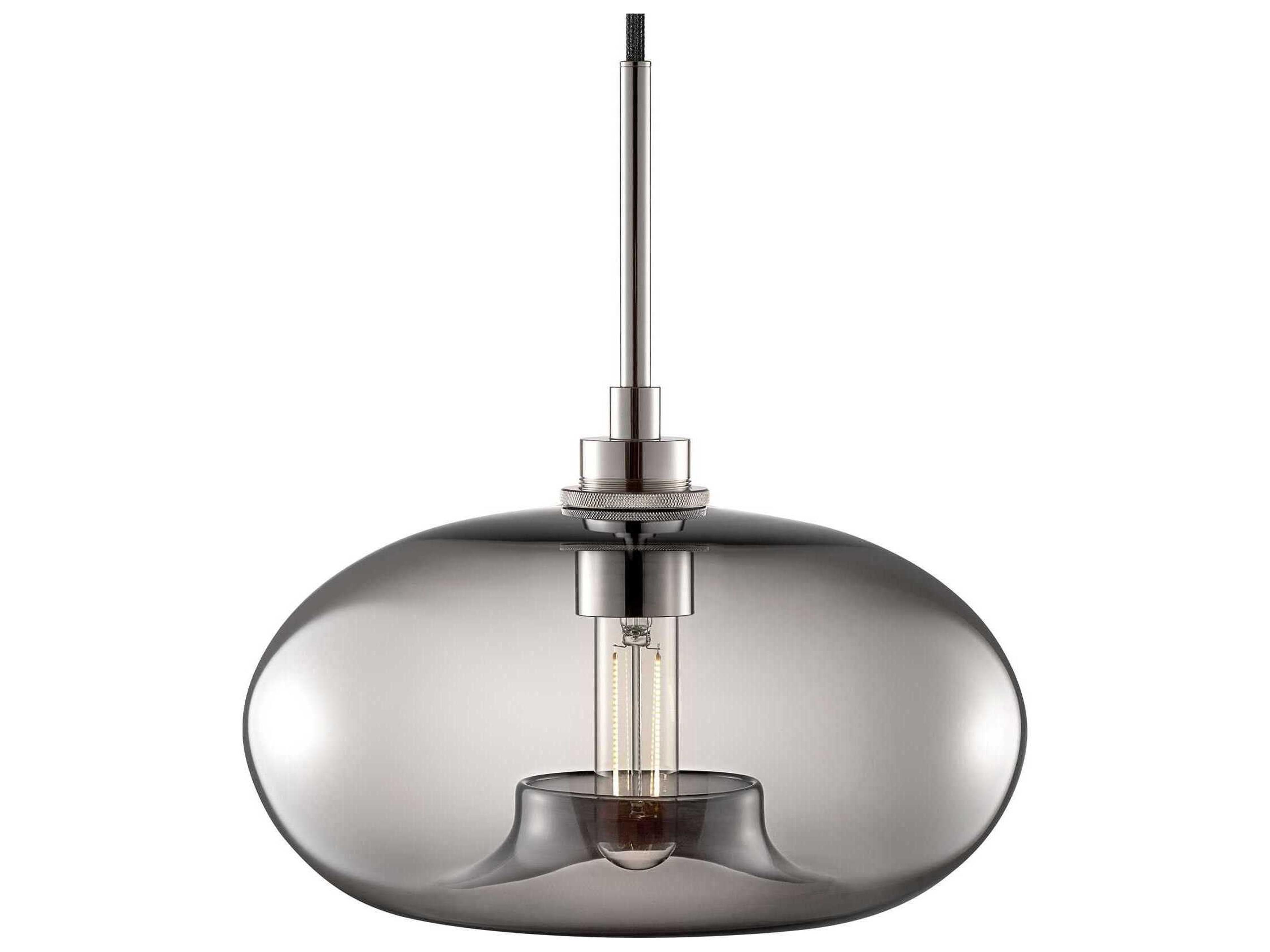 Niche Silica Aurora 1-Light Gray Round Mini Pendant
