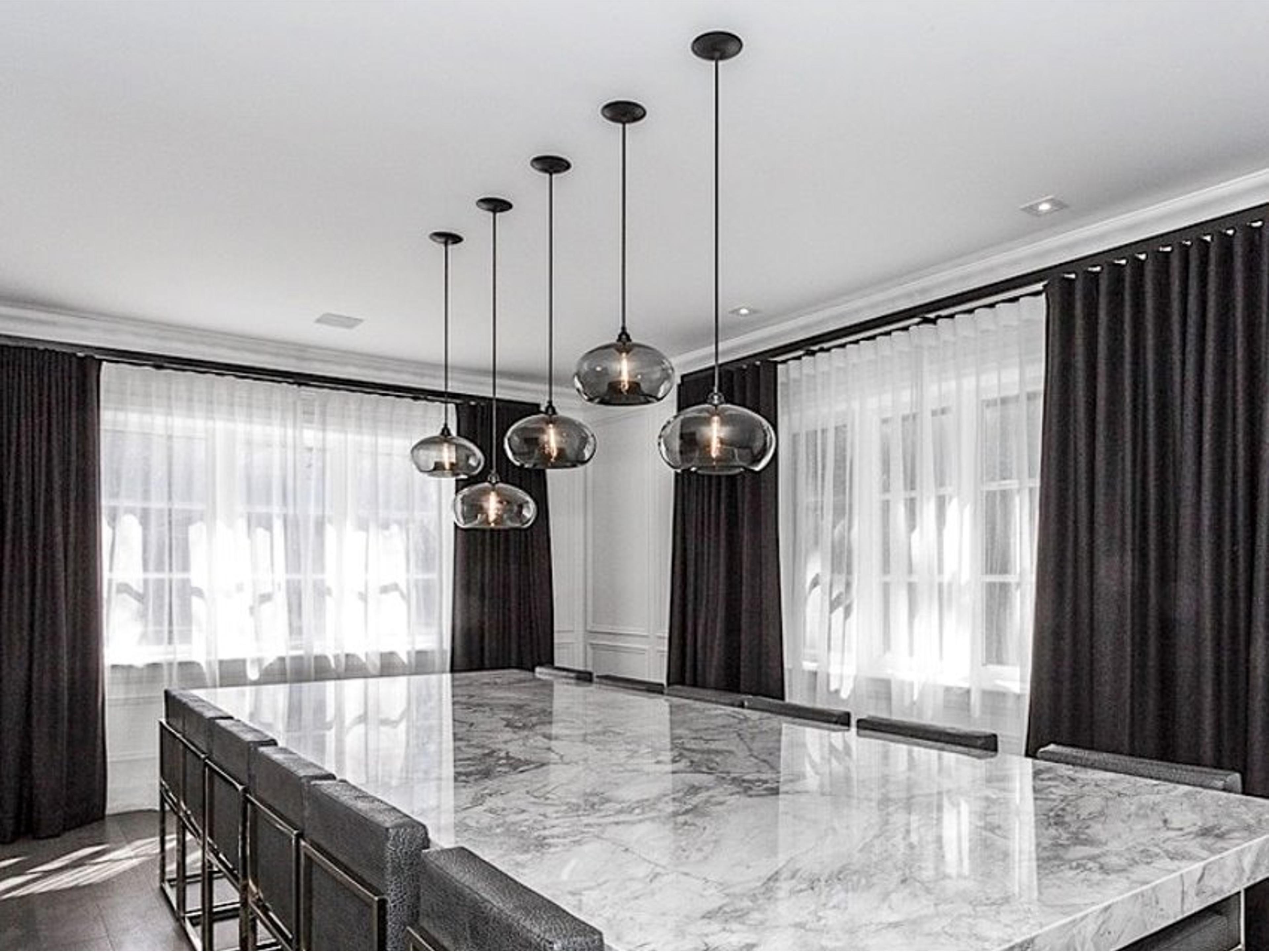 Niche Silica Aurora 1-Light Gray Round Mini Pendant