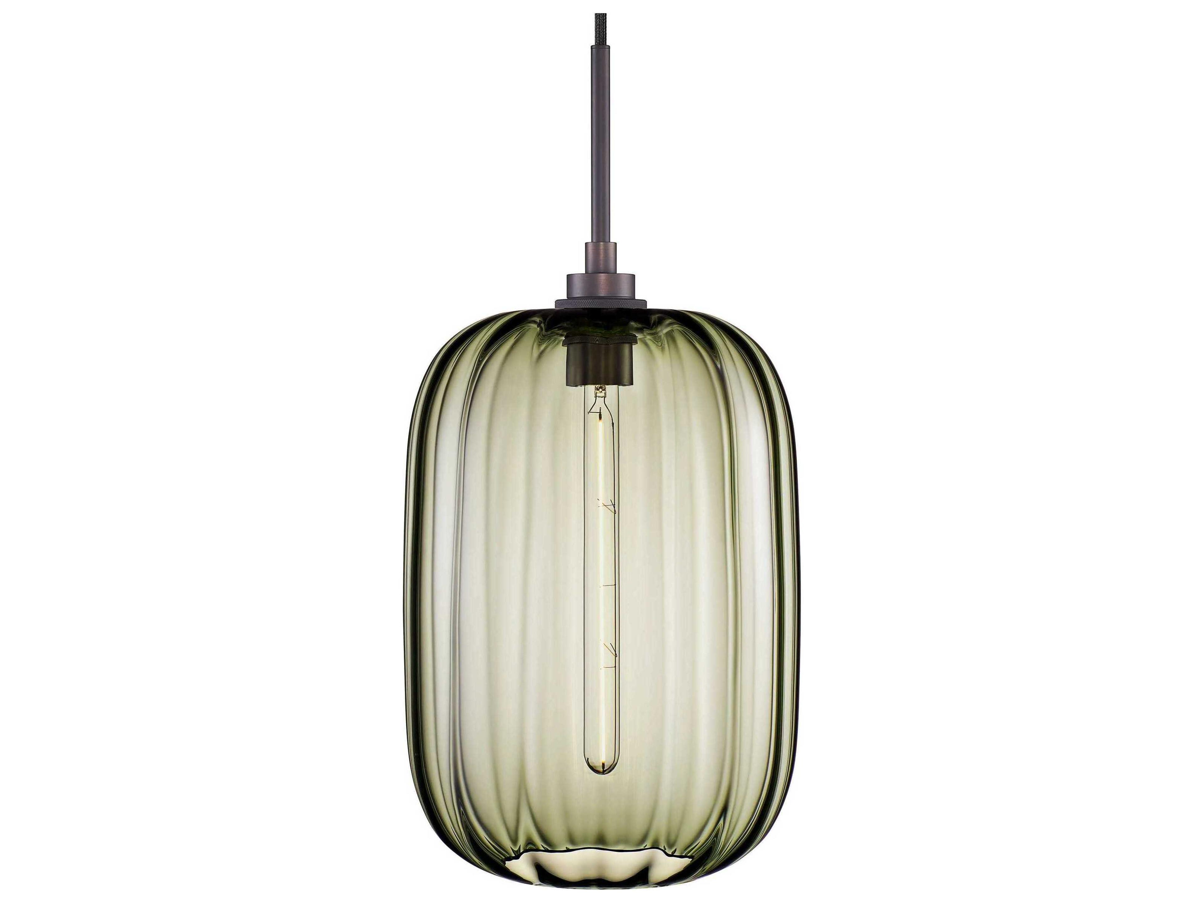 Balon Optique 1-Light Moss Green Mini Pendant