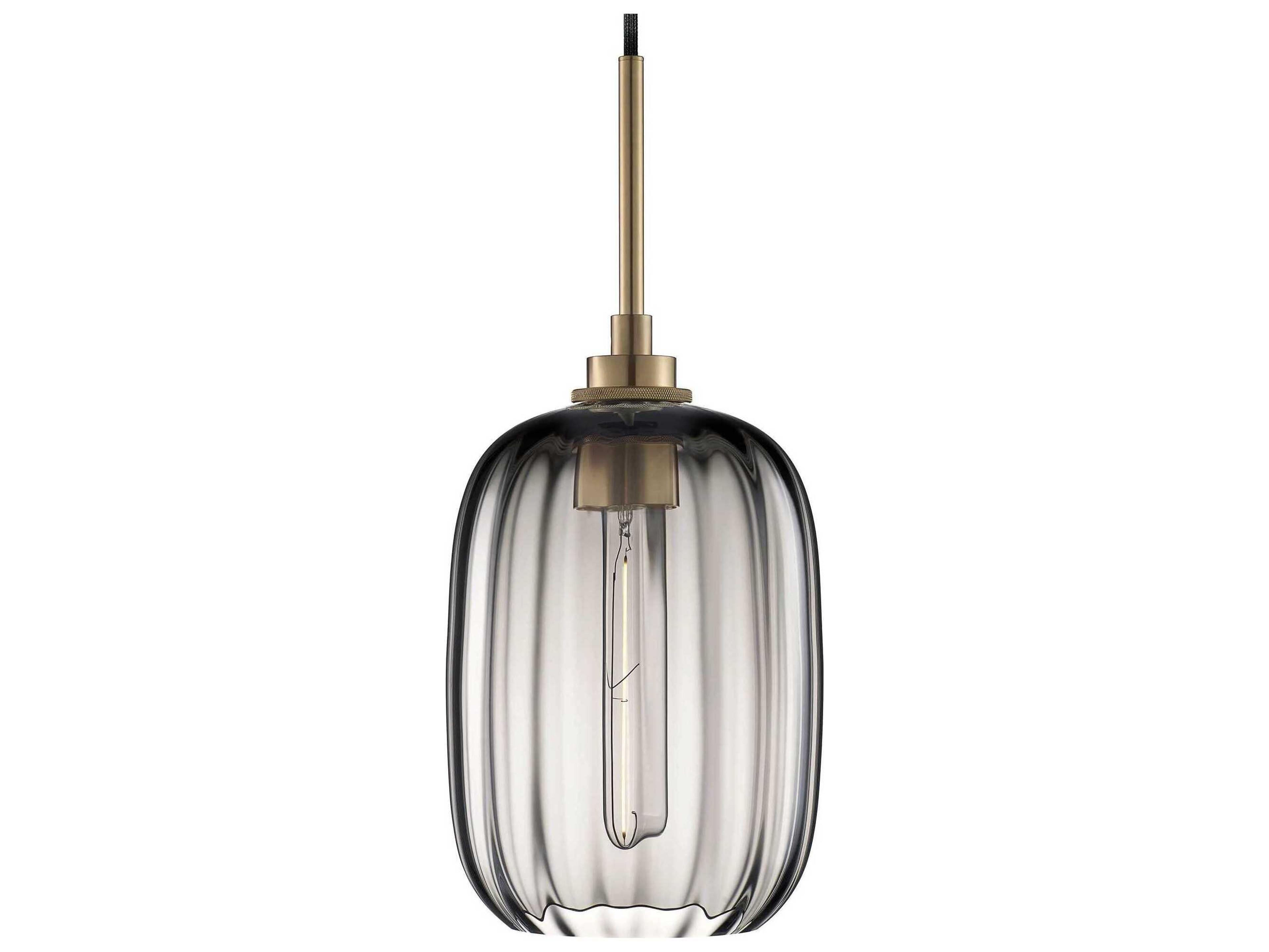 Niche Balon Optique 1-Light Gray Mini Pendant