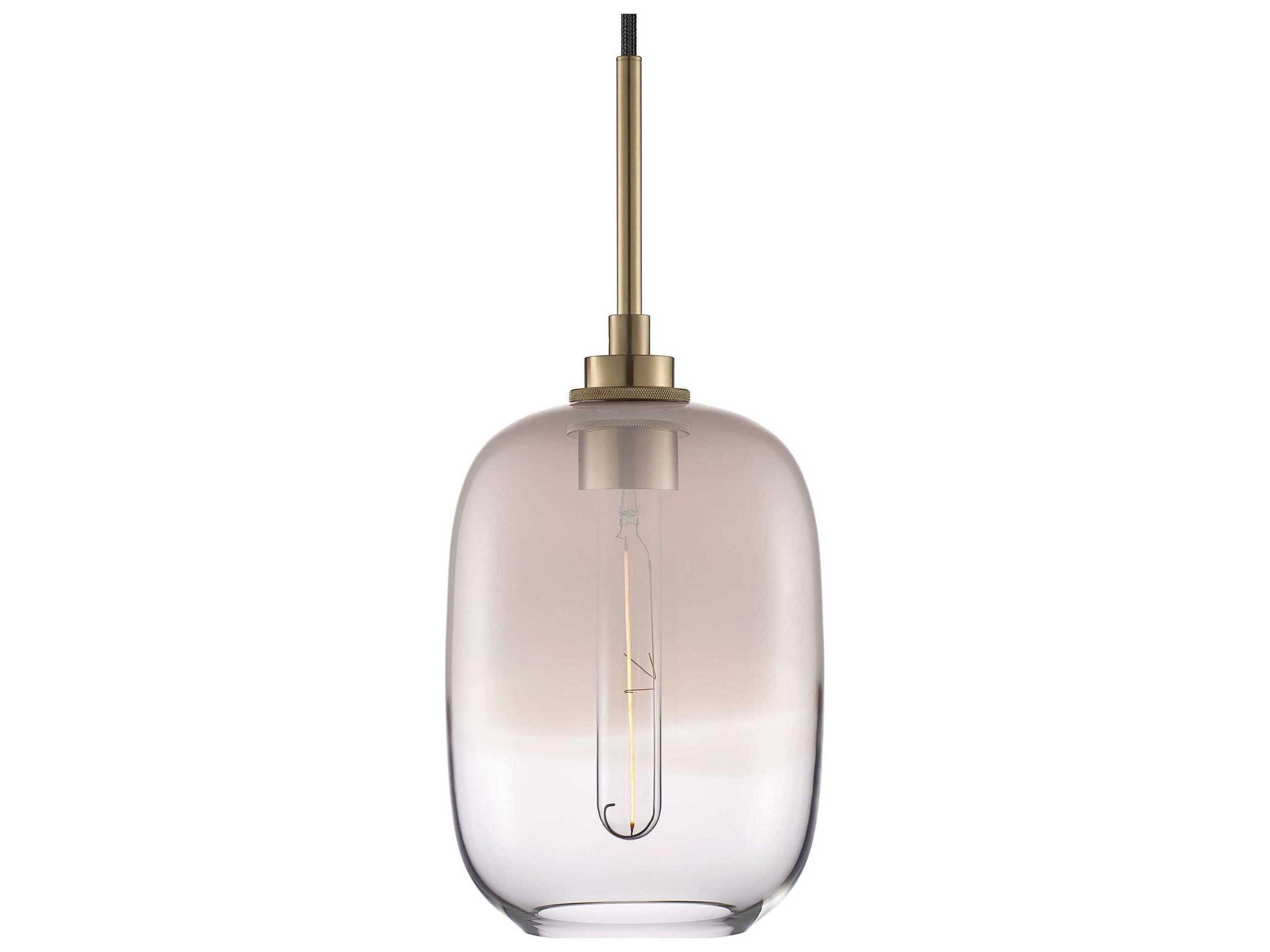 Niche Balon Ombra 1-Light Opaline Clear Gray Mini Pendant