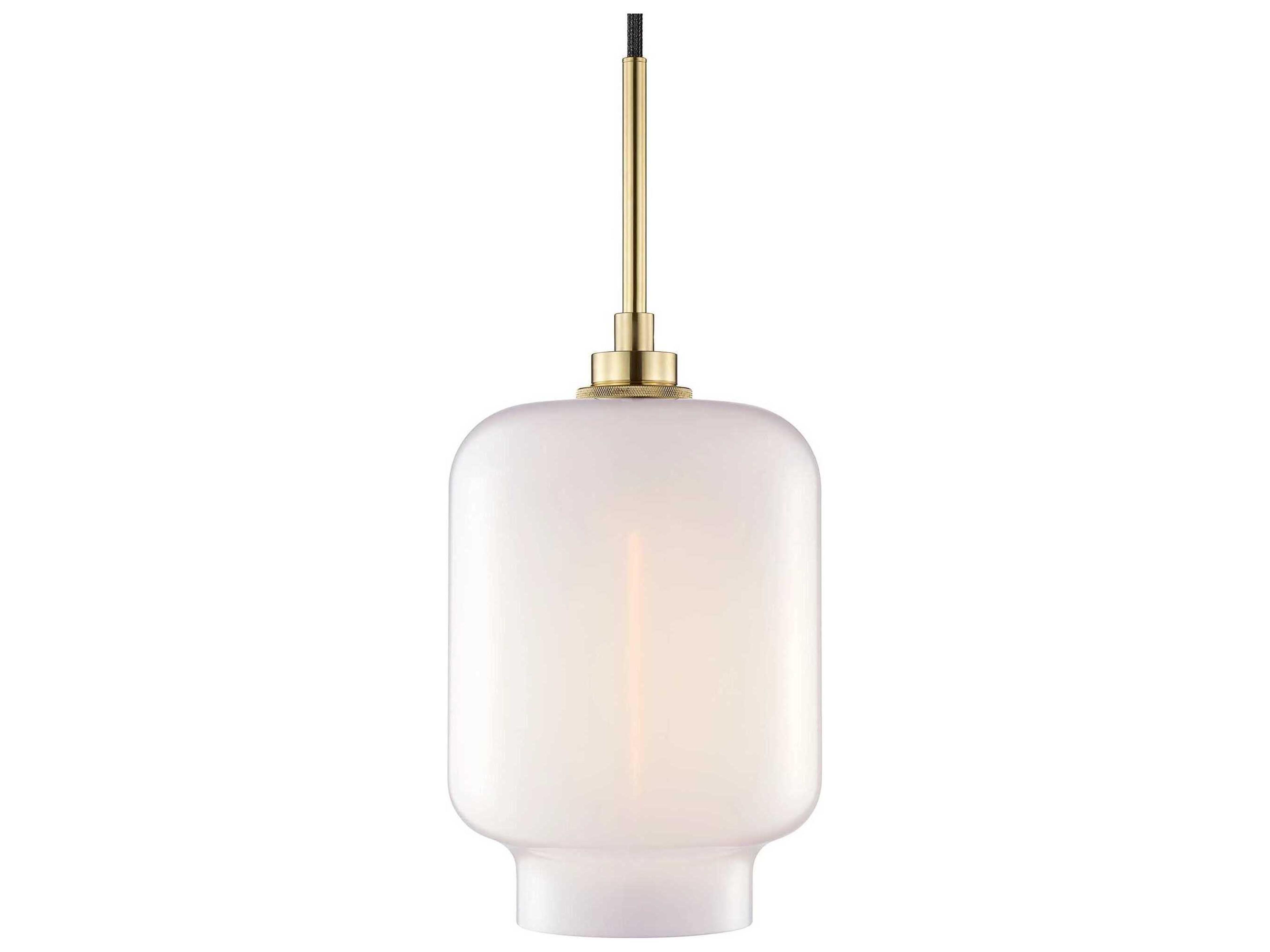Niche Crystalline Calla 1-Light Opaline White Mini Pendant
