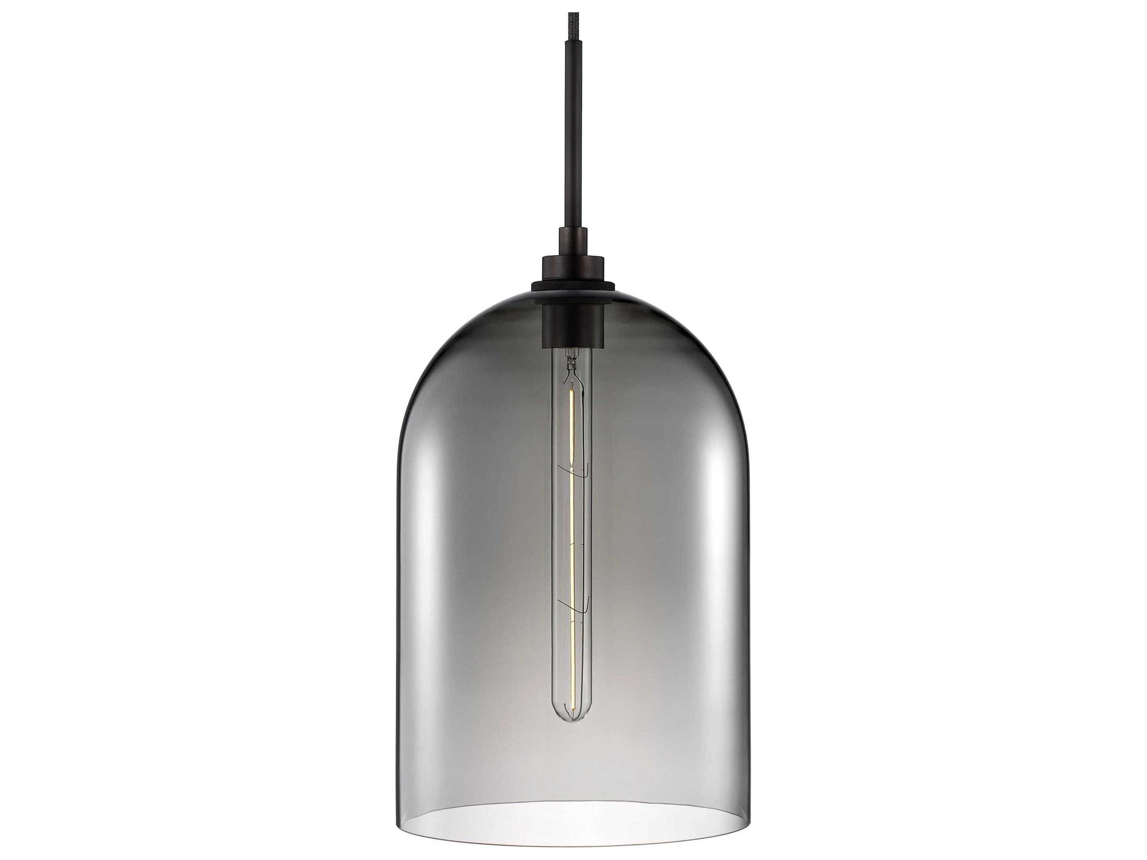 Cloche Grand 1-Light Gray Bell Mini Pendant