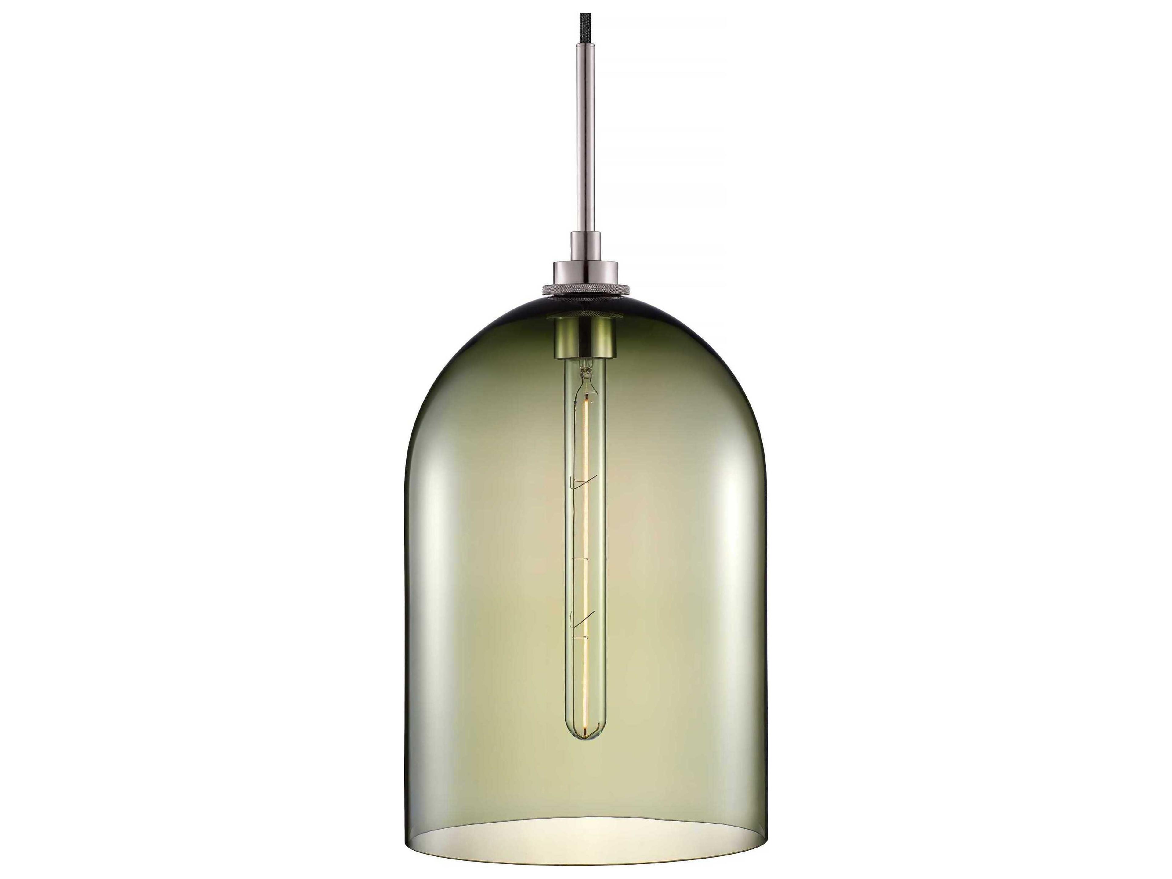 Niche Cloche Grand 1-Light Moss Green Bell Mini Pendant