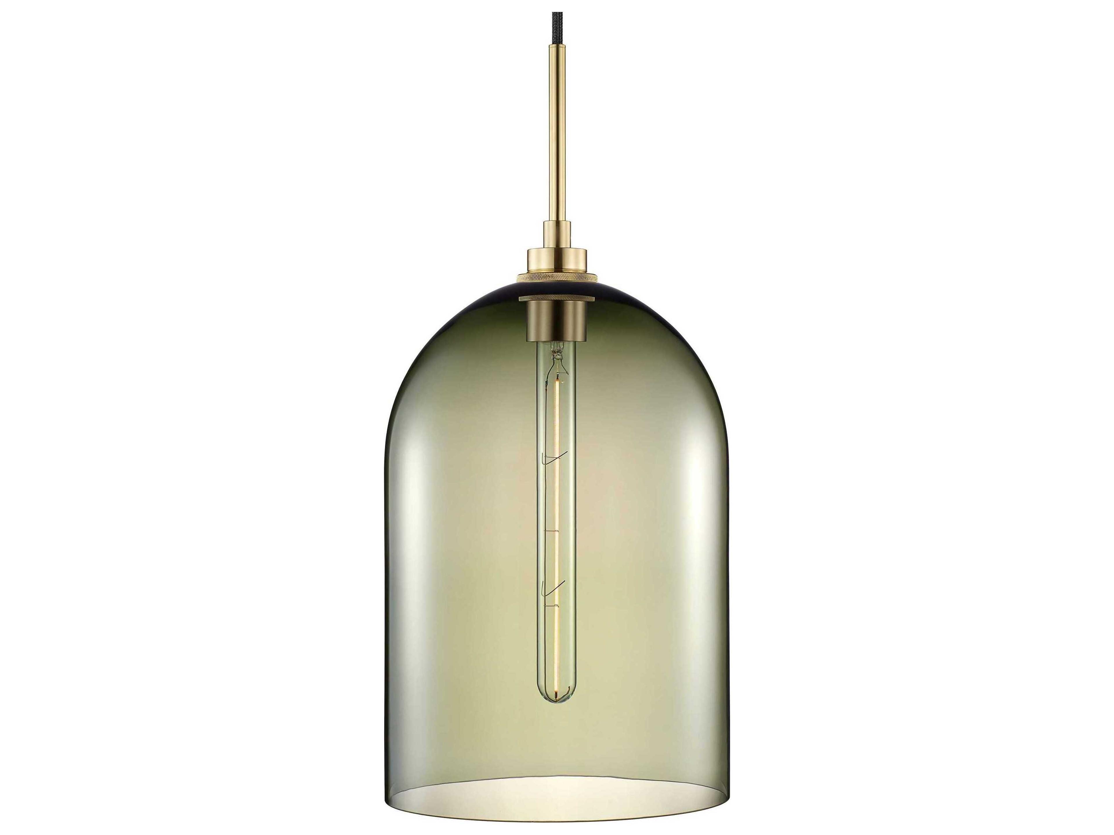 Niche Cloche Grand 1-Light Moss Green Bell Mini Pendant