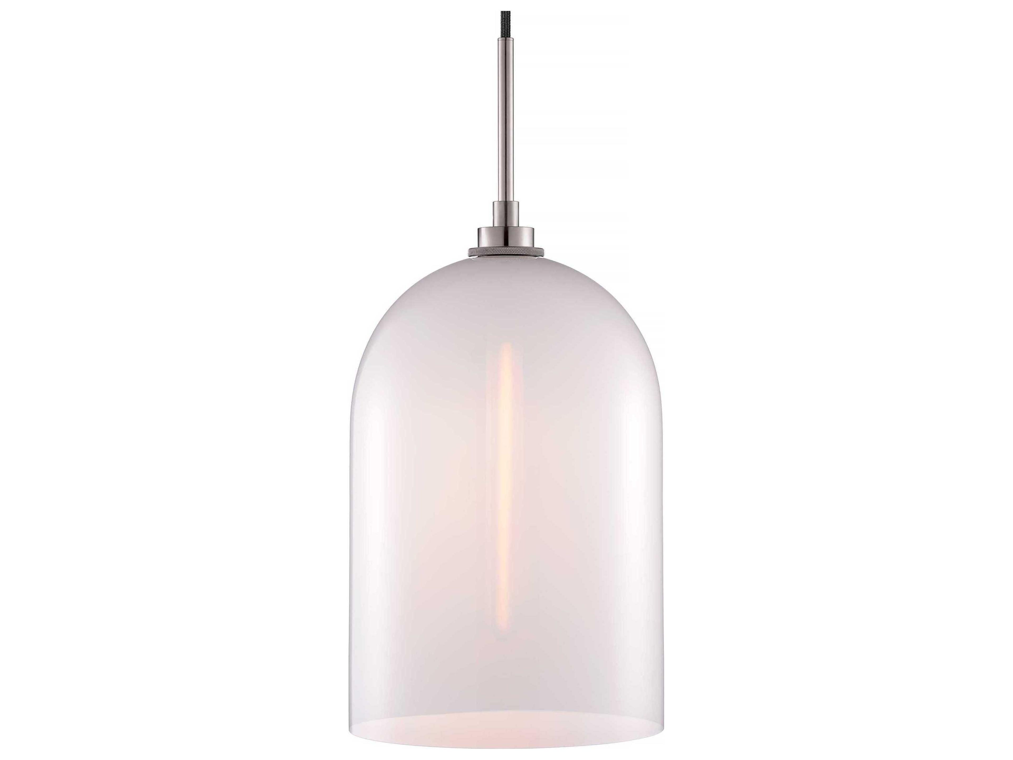Niche Cloche Grand 1-Light Opaline White Bell Mini Pendant
