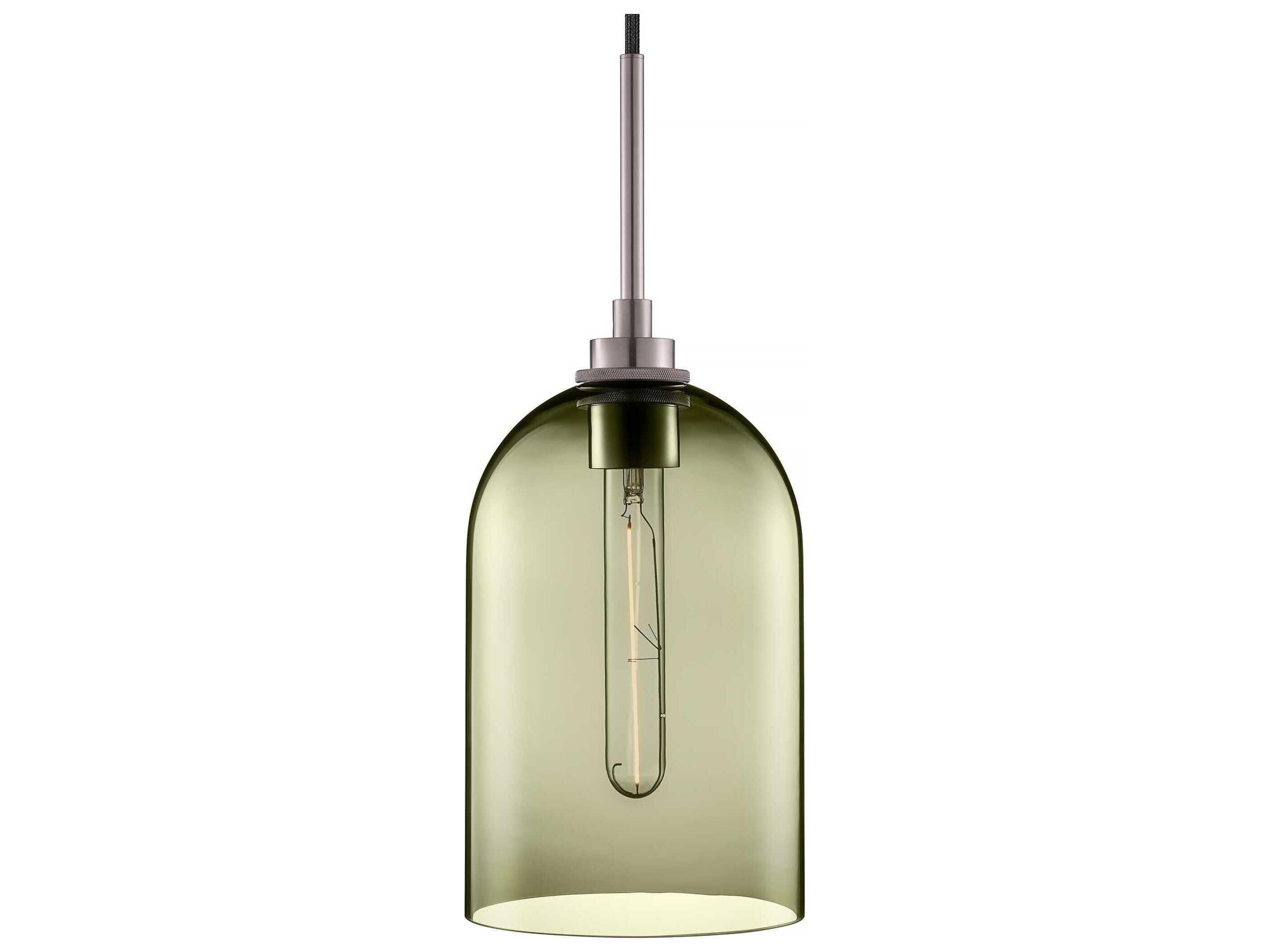 Niche Cloche 1-Light Moss Green Bell Mini Pendant