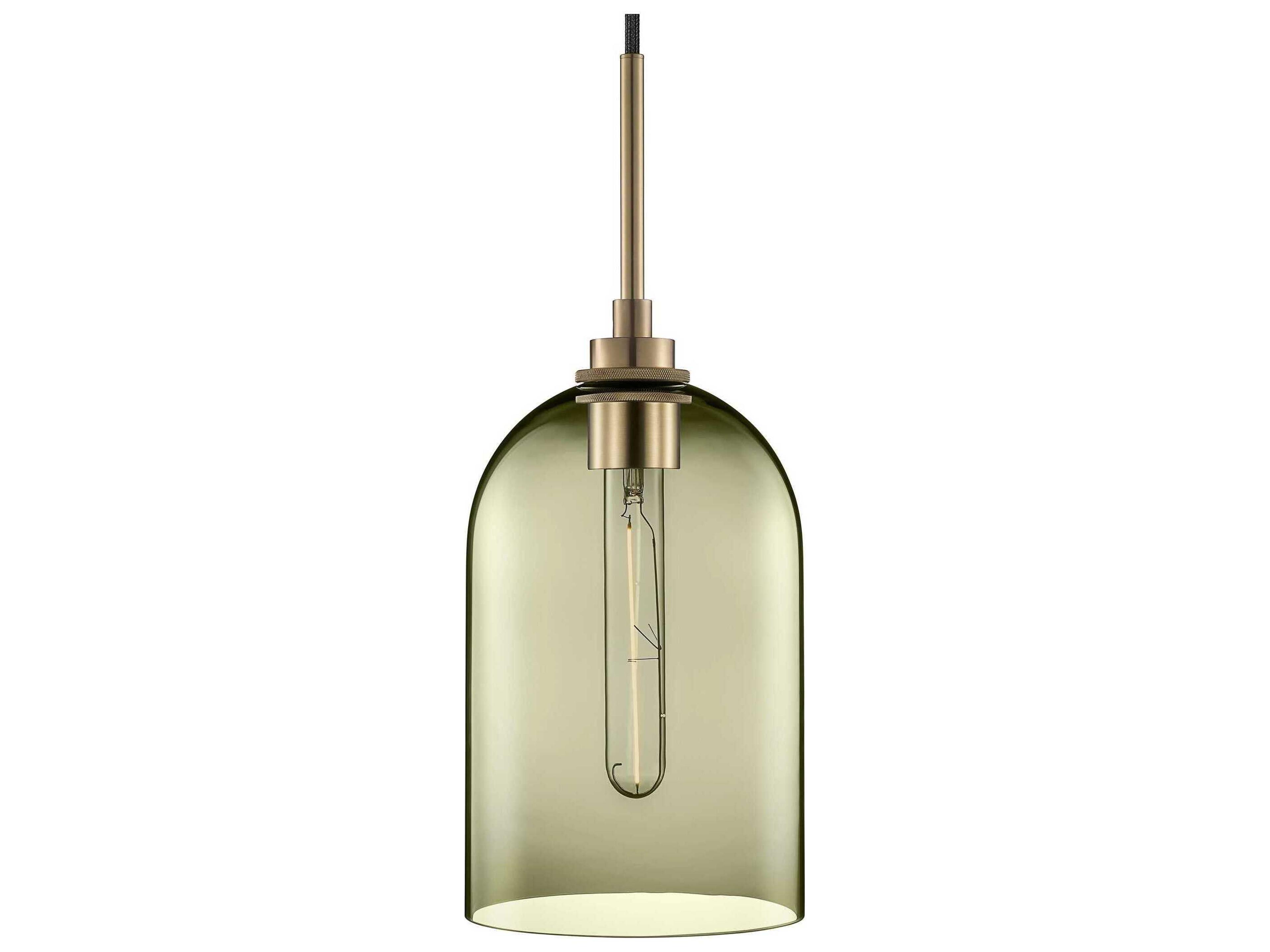 Niche Cloche 1-Light Moss Green Bell Mini Pendant