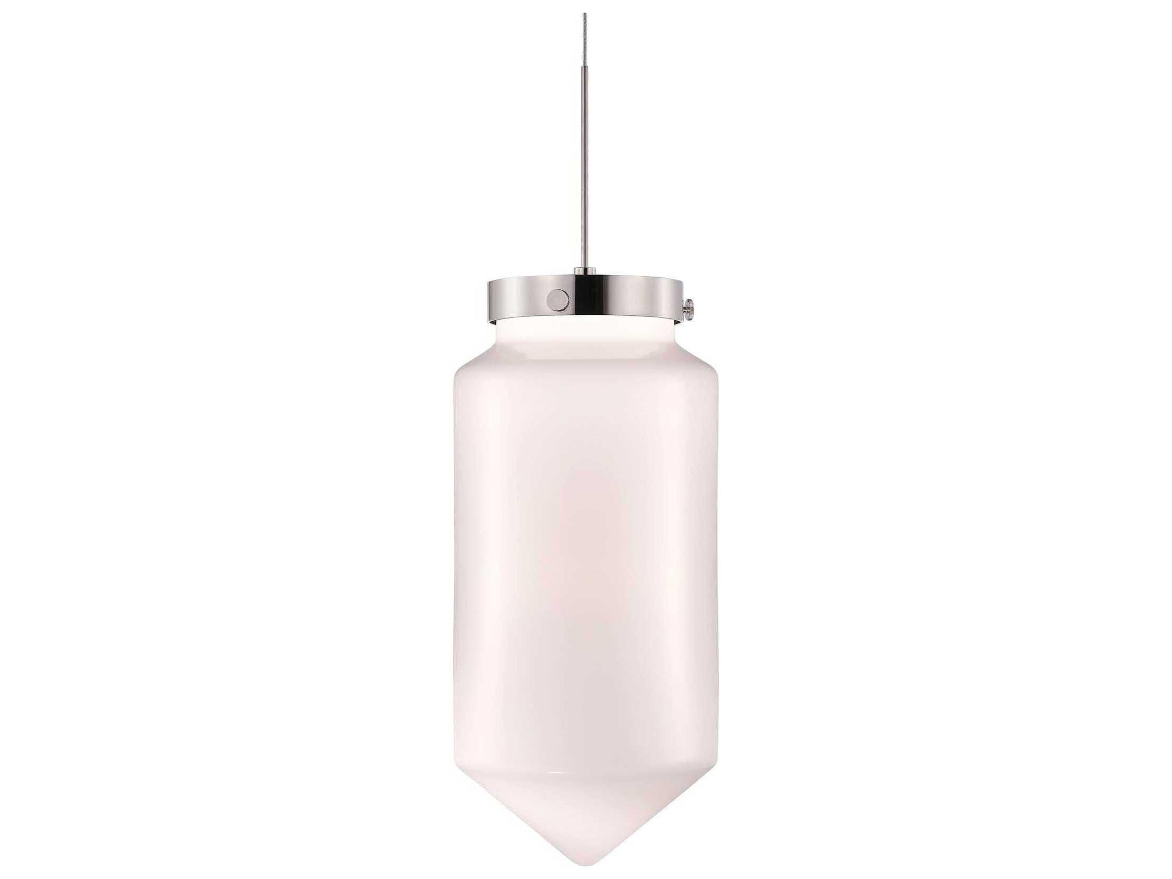 Constellation Dart Petite Opaline White Cylinder Mini Pendant
