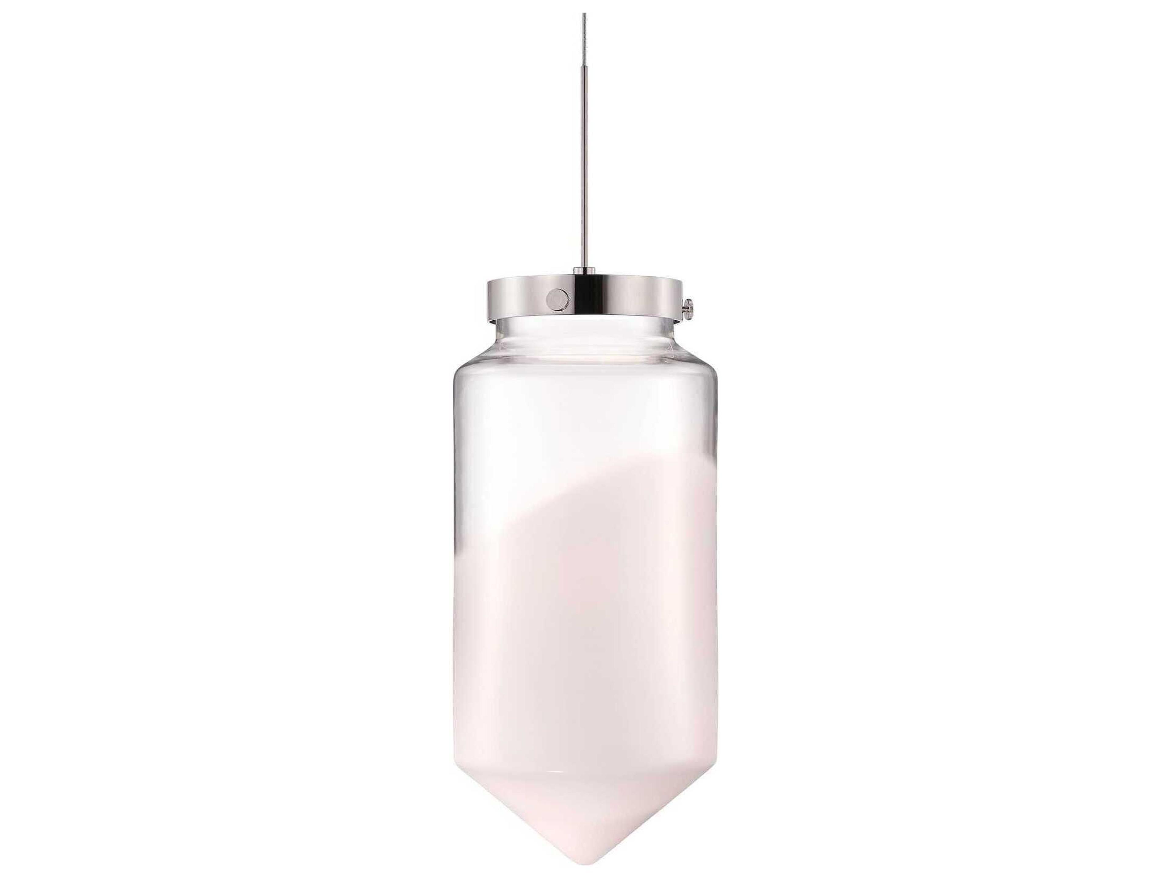 Constellation Dart Petite Opaline Clear White Cylinder Mini Pendant