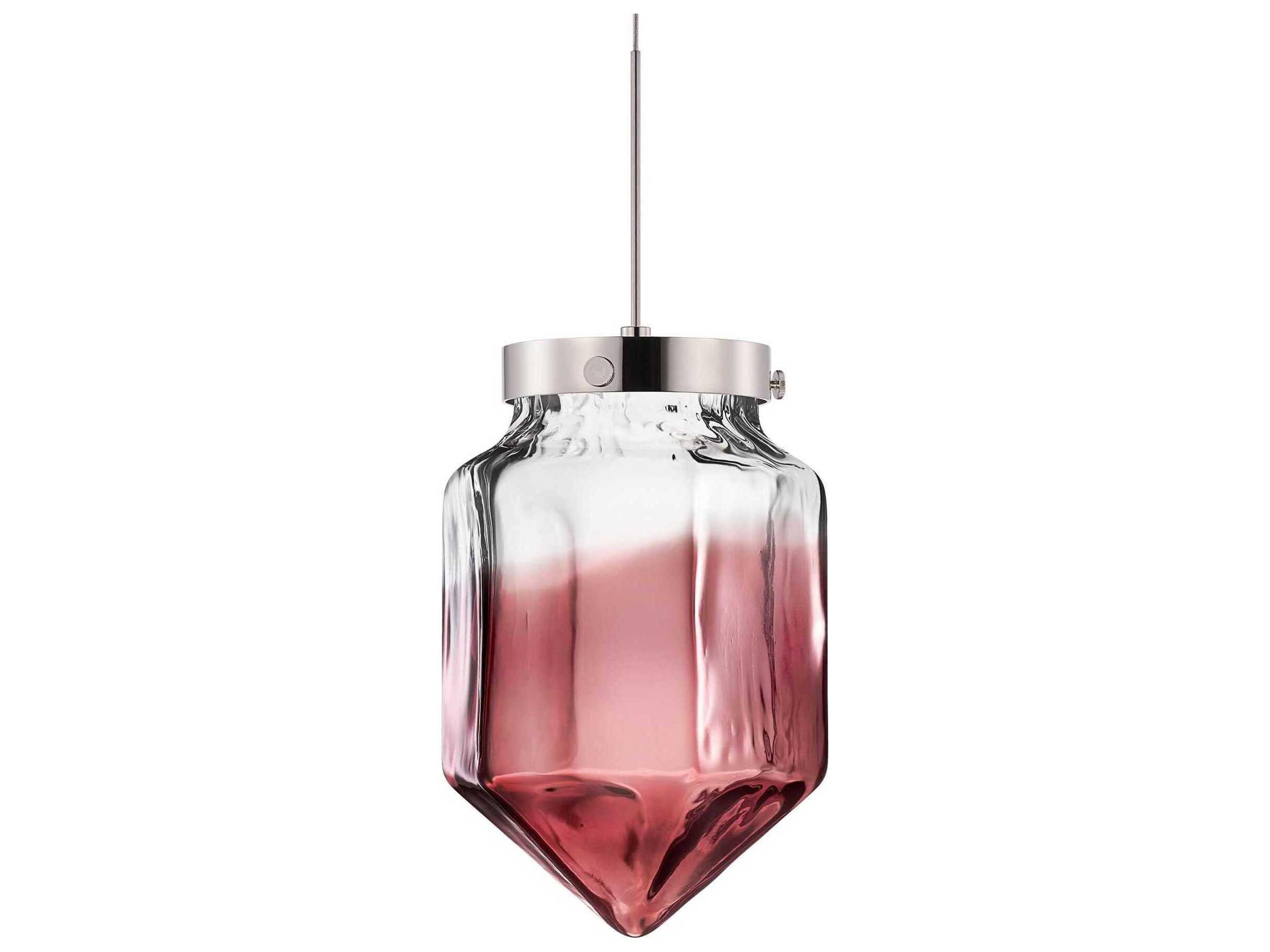 Constellation Facet Petite Fig Clear Pink Mini Pendant