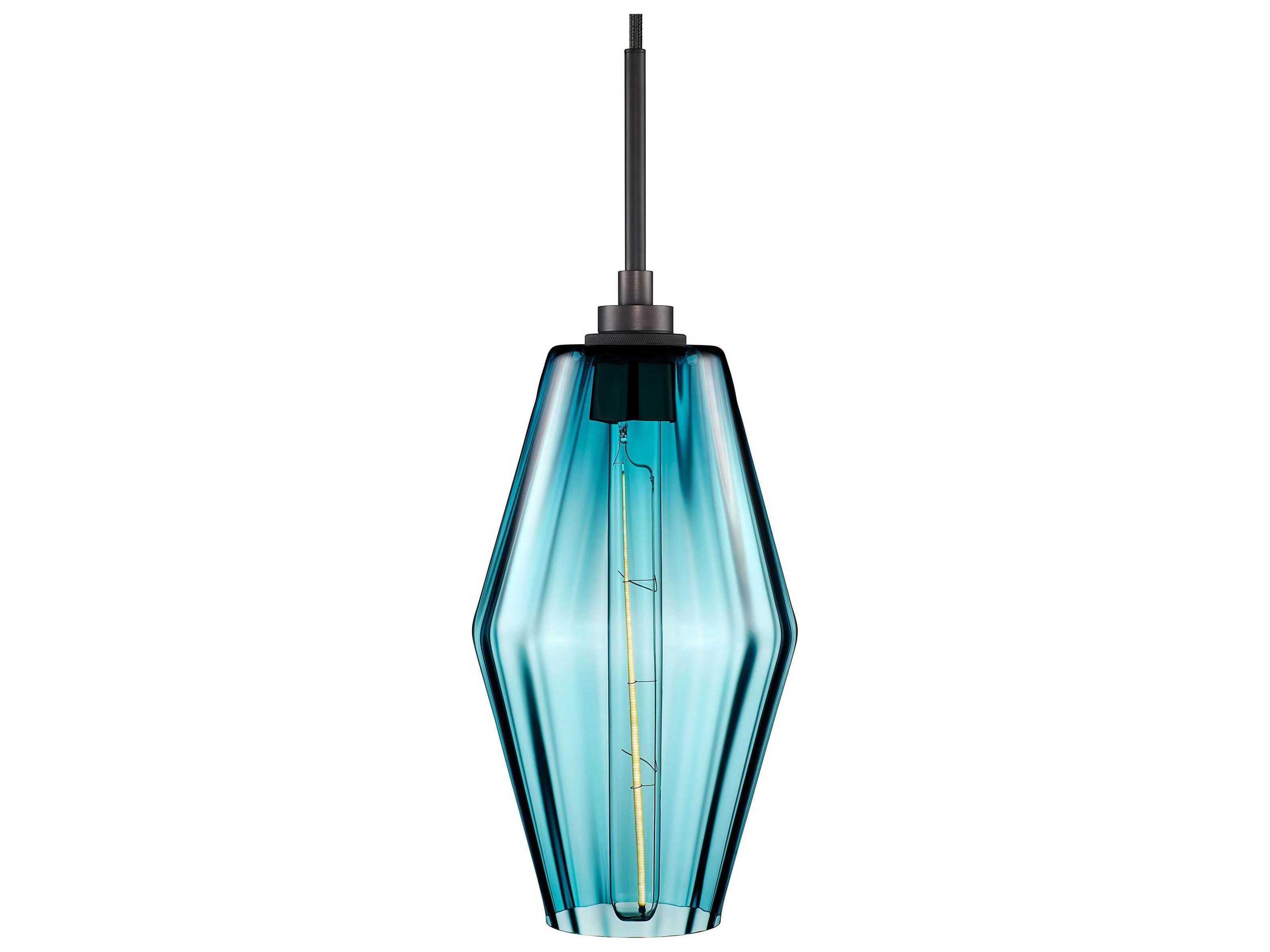 Marquise 1-Light Condesa Optique Blue Mini Pendant
