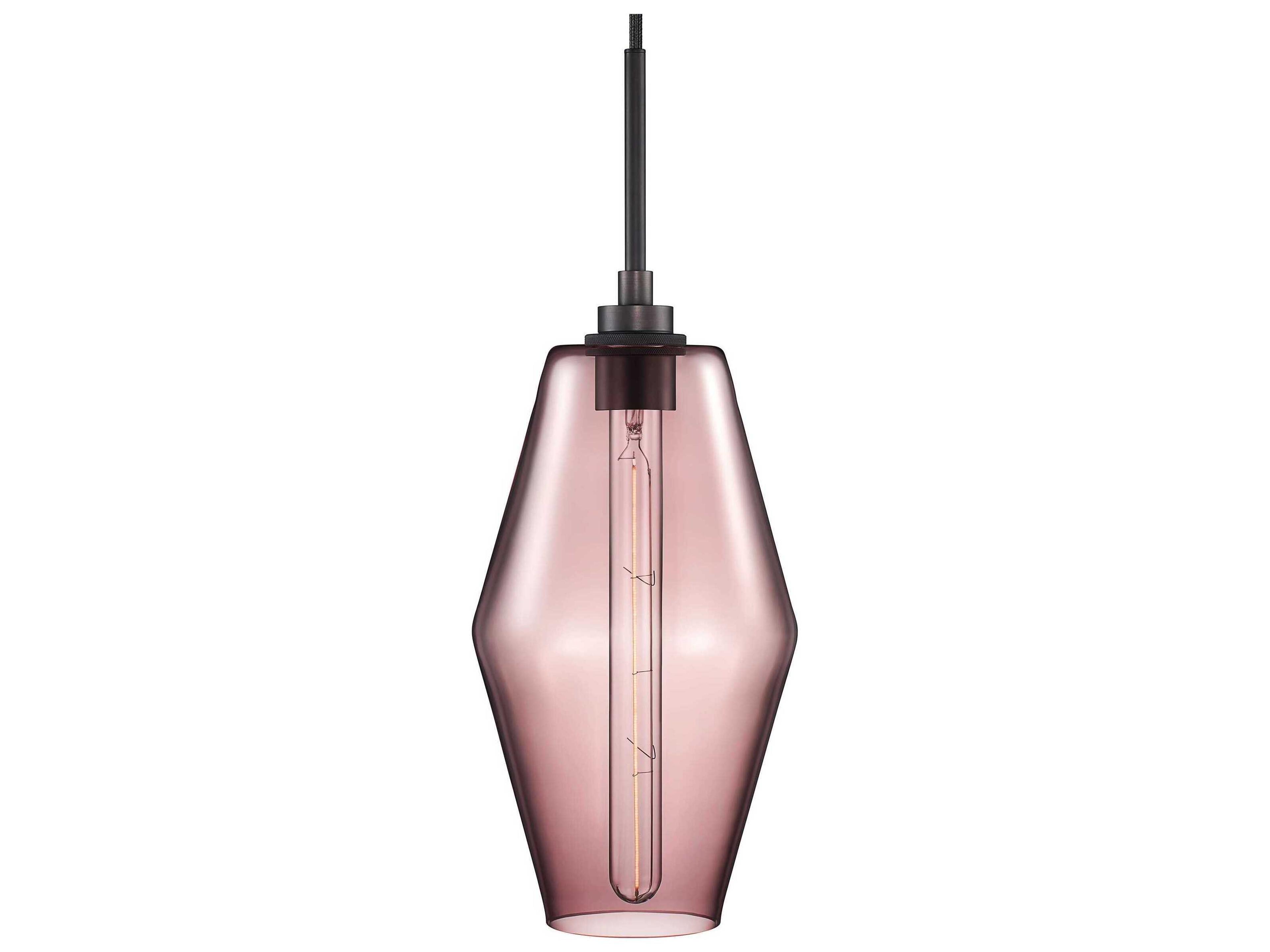 Marquise 1-Light Fig Pink Mini Pendant
