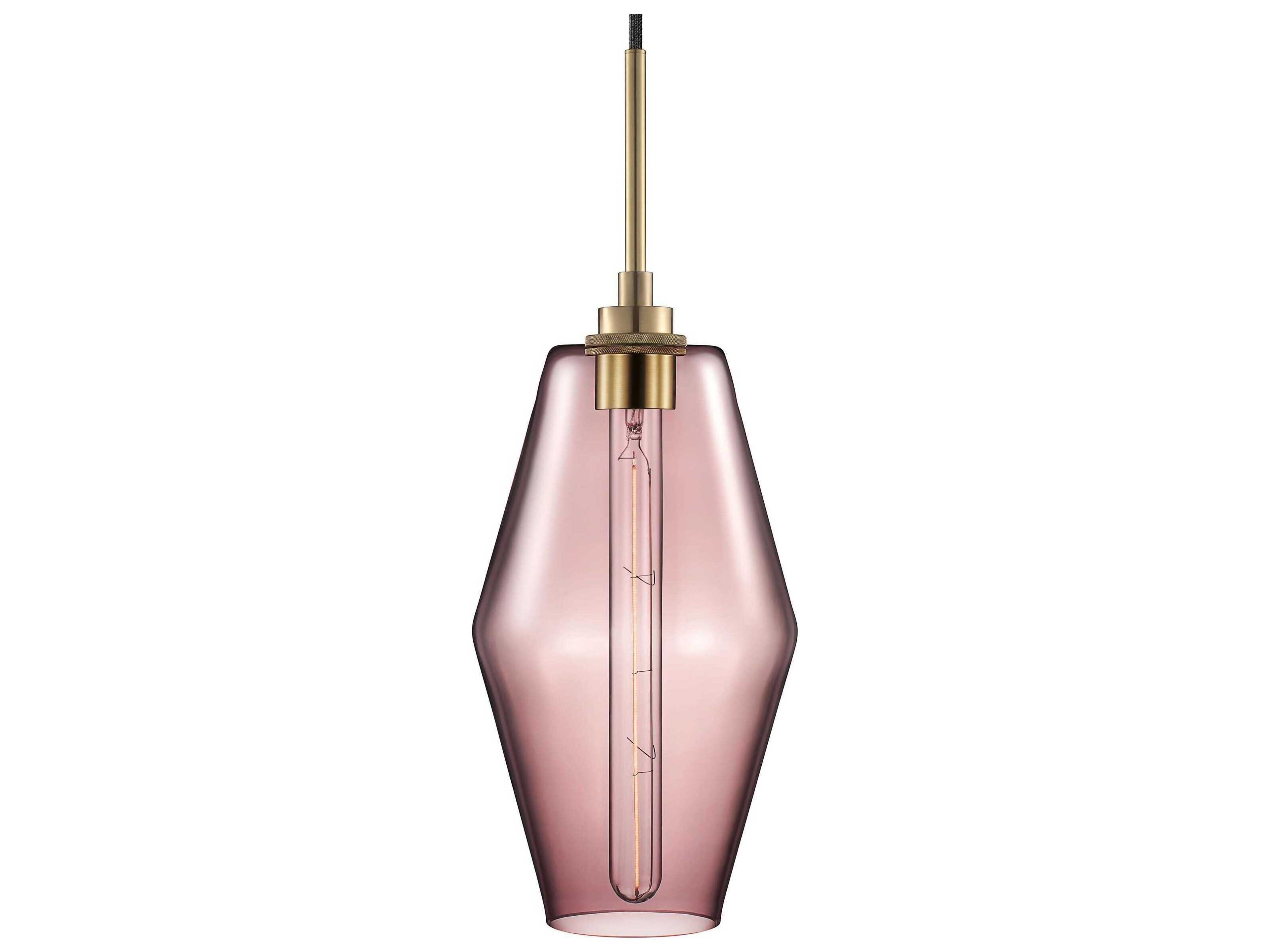 Niche Marquise 1-Light Fig Pink Mini Pendant
