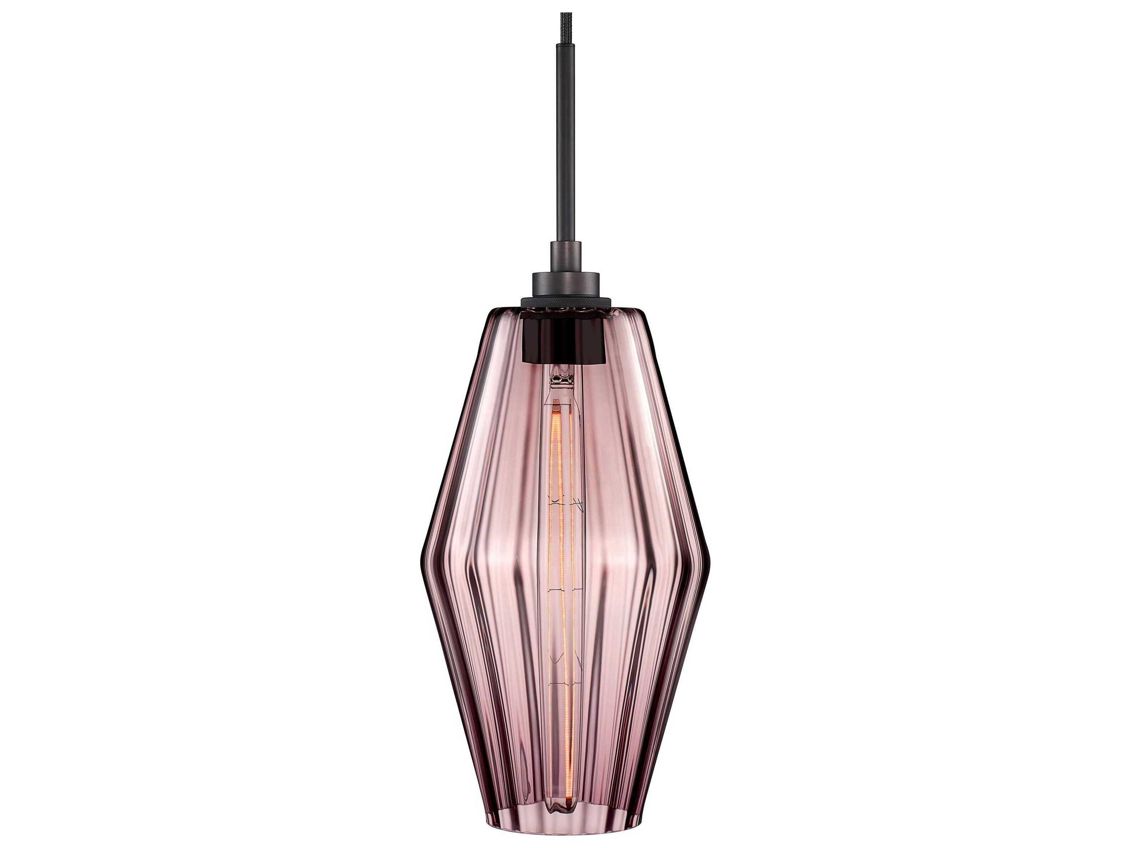 Marquise 1-Light Fig Optique Pink Mini Pendant