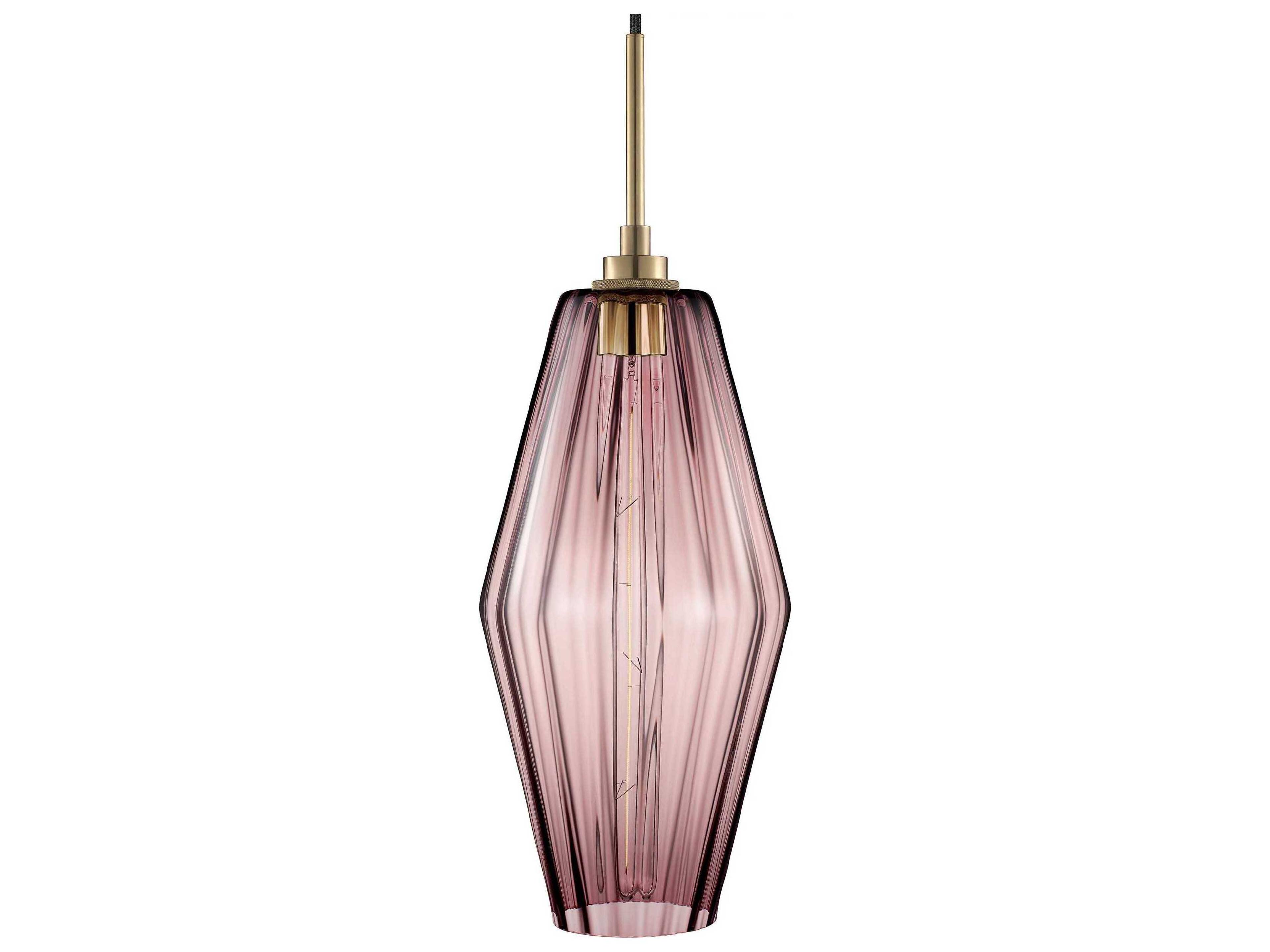 Niche Marquise Grand 1-Light Fig Optique Pink Mini Pendant